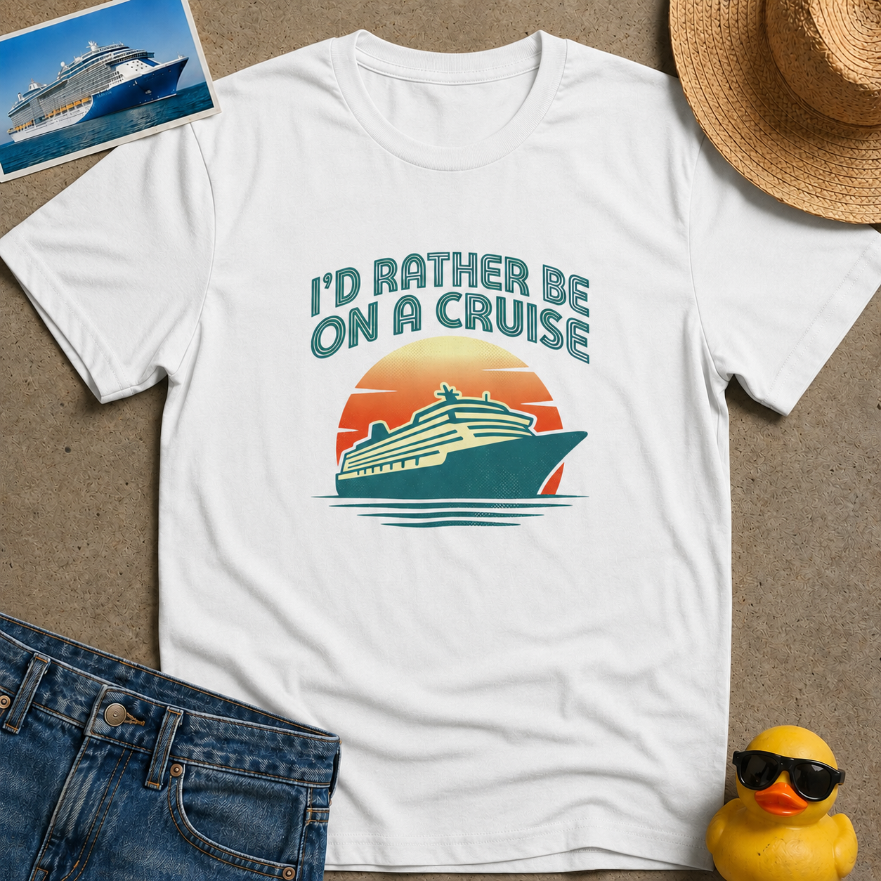 I'd Rather Be on a Cruise Tee