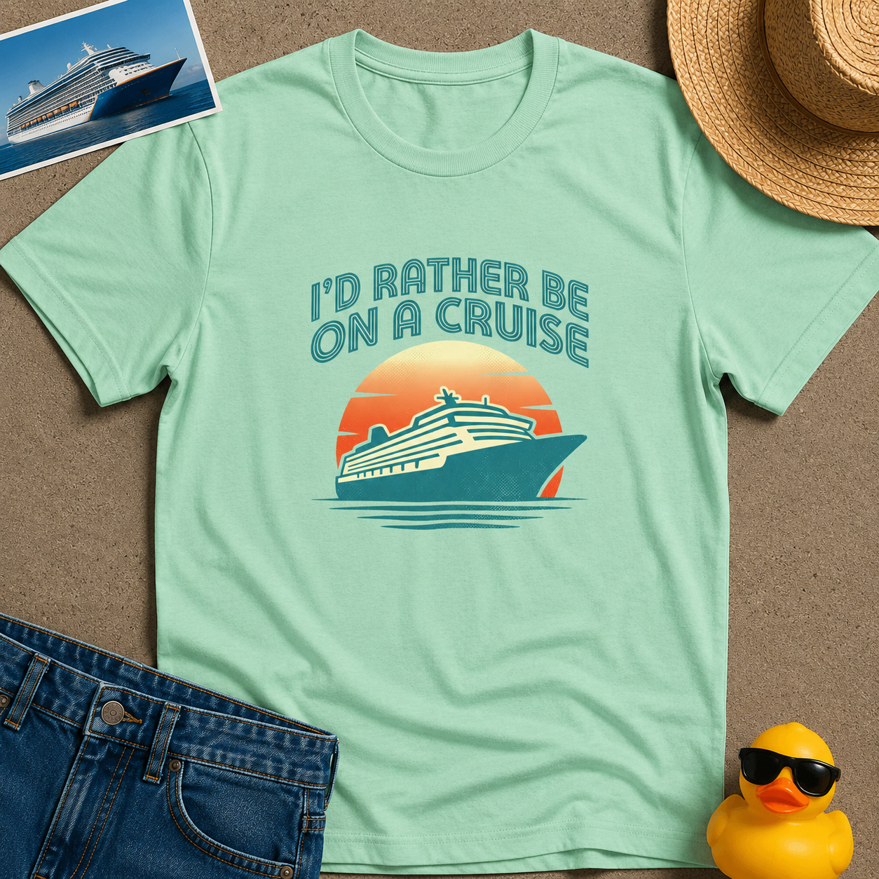 I'd Rather Be on a Cruise Tee