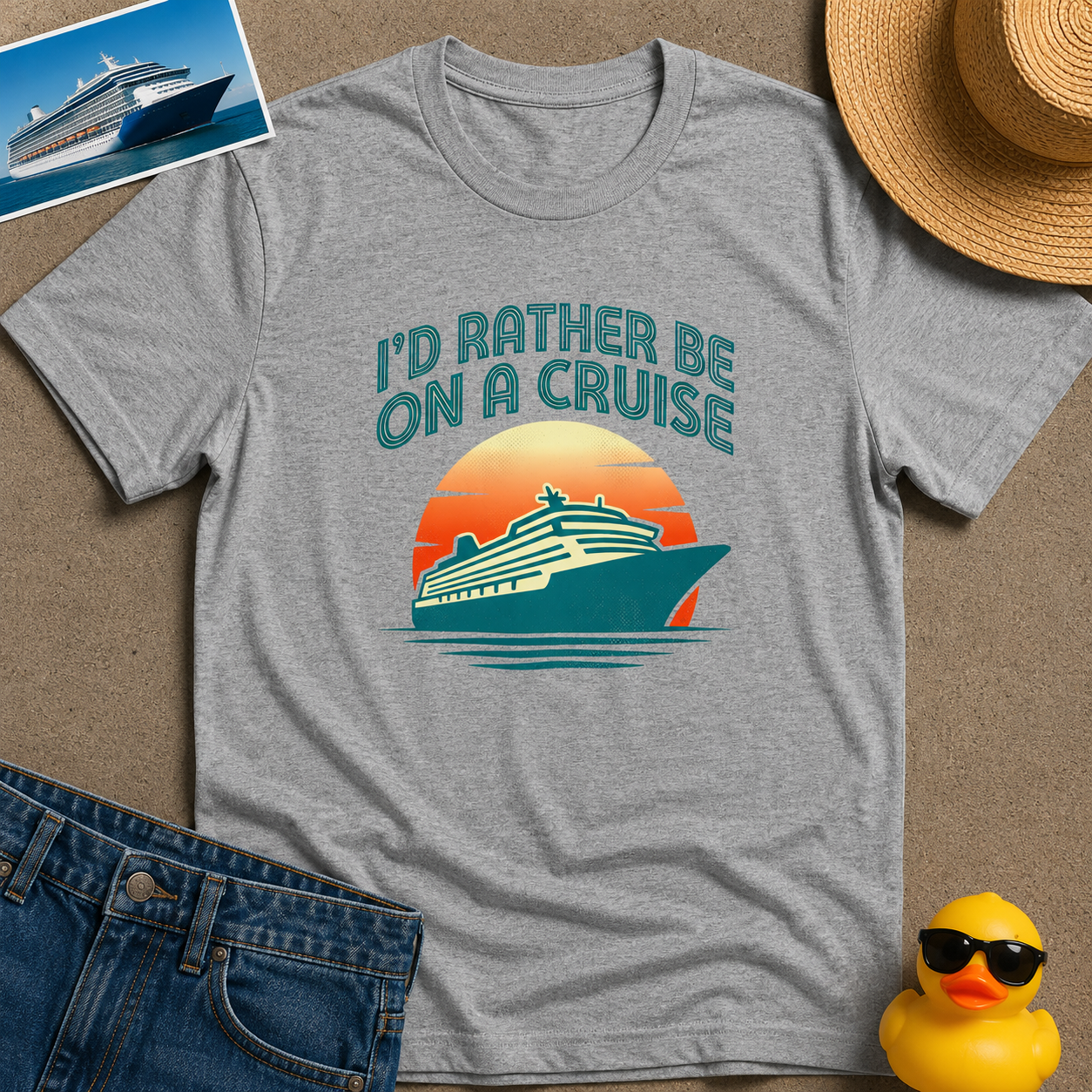 I'd Rather Be on a Cruise Tee