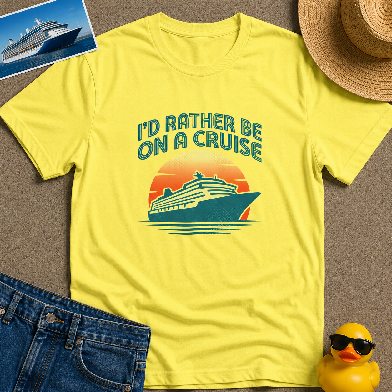 I'd Rather Be on a Cruise Tee