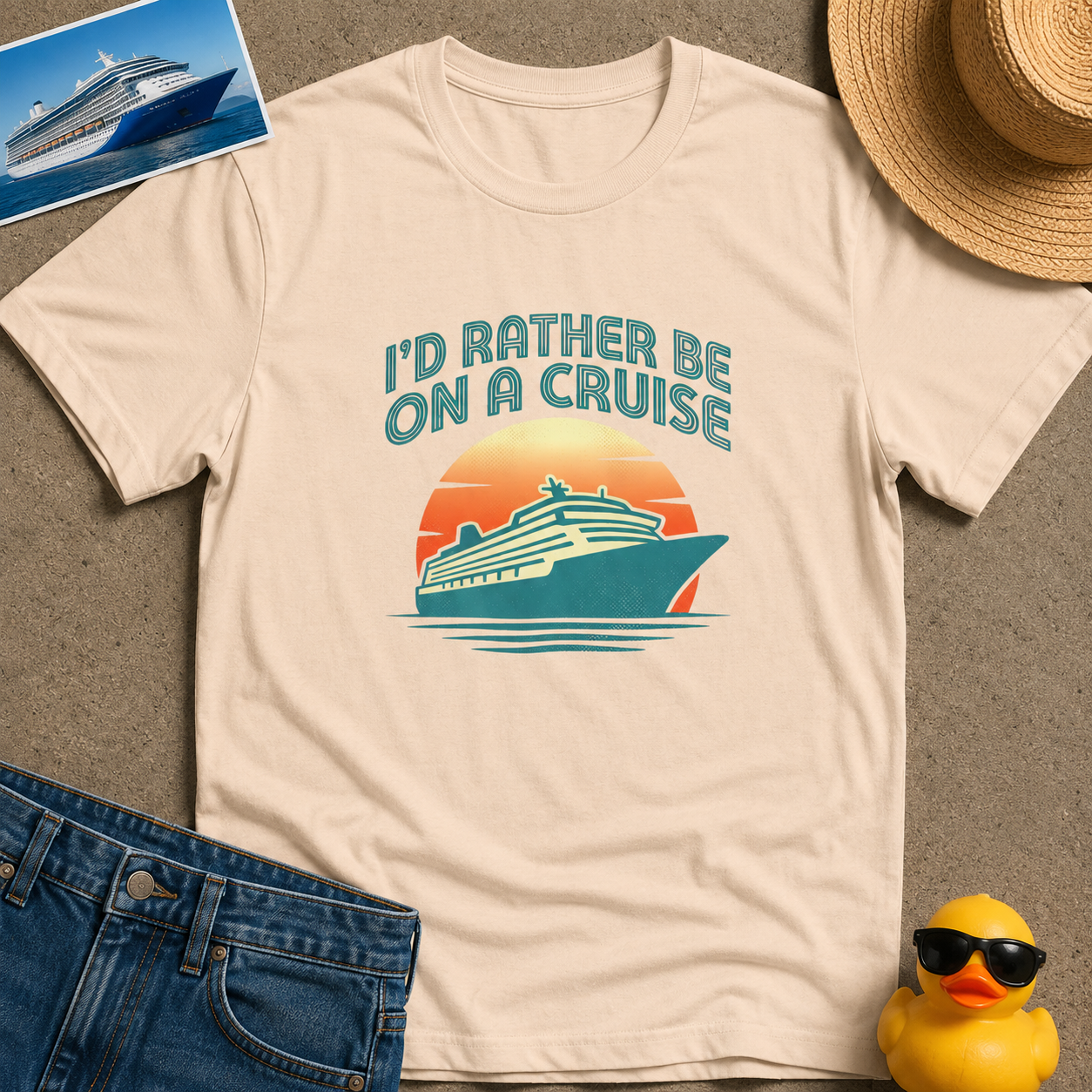I'd Rather Be on a Cruise Tee