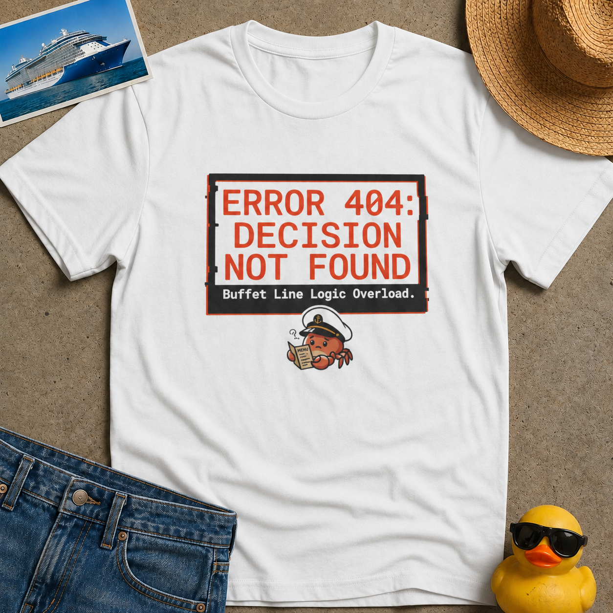 Error 404 Dexision Not Found Buffet Line Logic Overload Tee