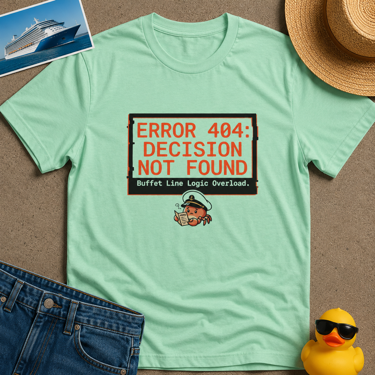 Error 404 Dexision Not Found Buffet Line Logic Overload Tee