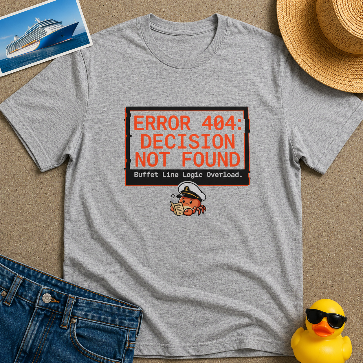 Error 404 Dexision Not Found Buffet Line Logic Overload Tee