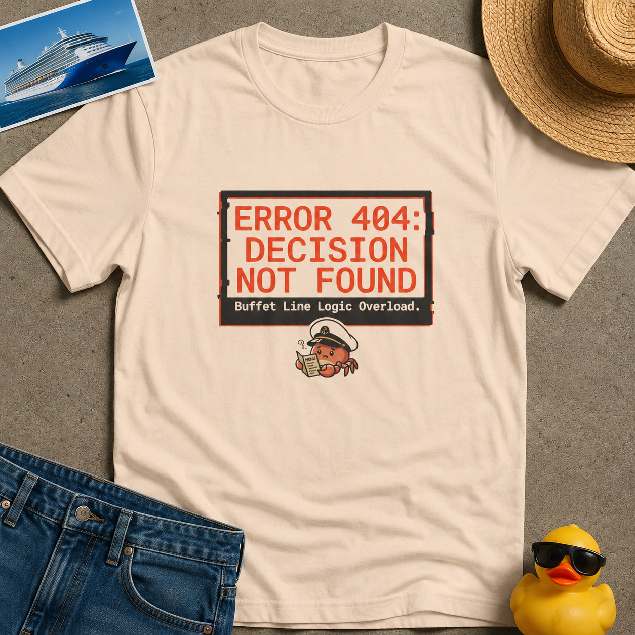 Error 404 Dexision Not Found Buffet Line Logic Overload Tee