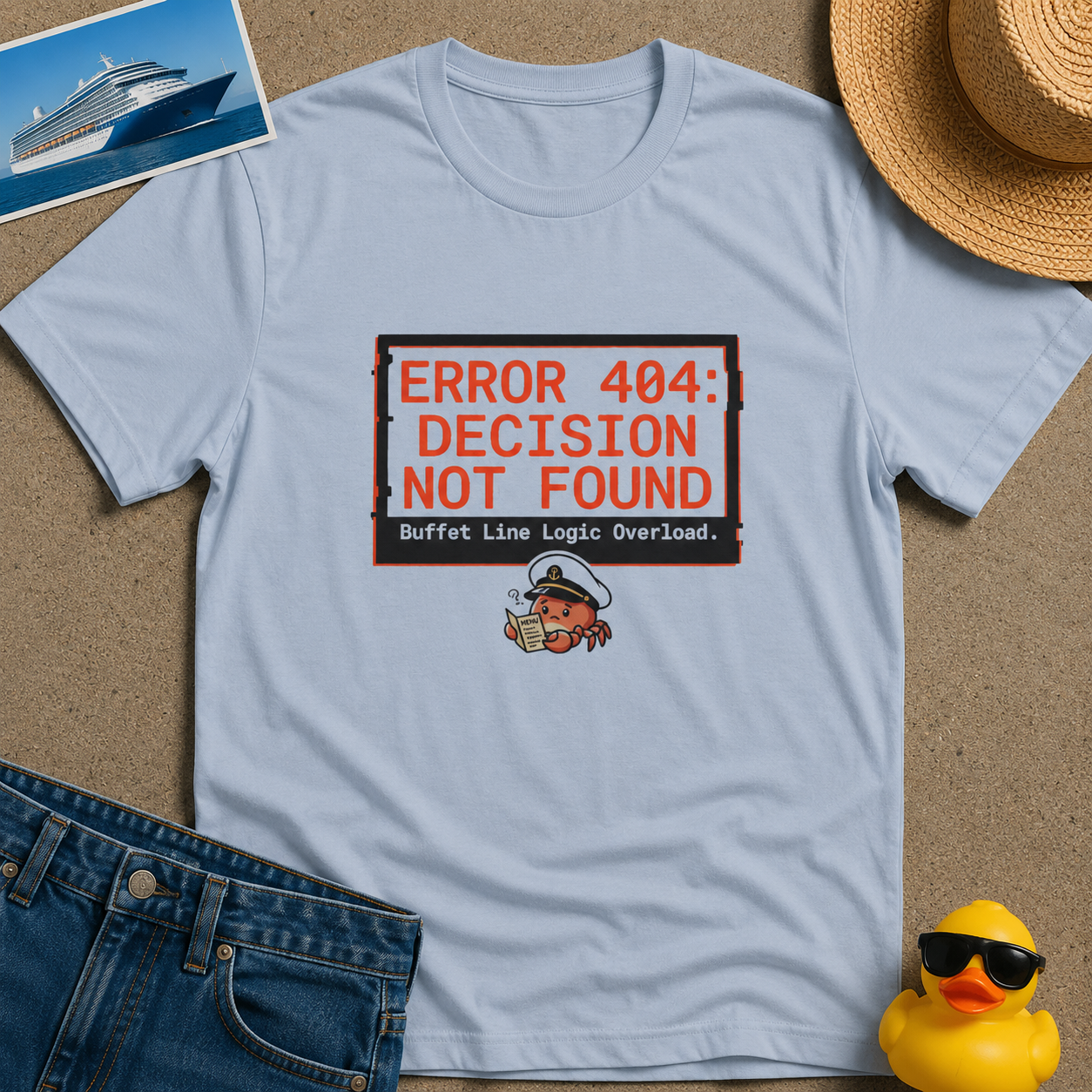 Error 404 Dexision Not Found Buffet Line Logic Overload Tee