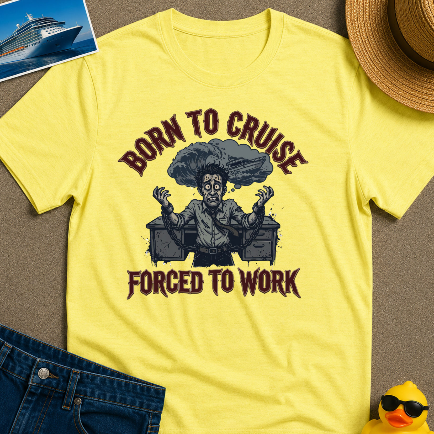 Born to Cruise Forced to Work Tee