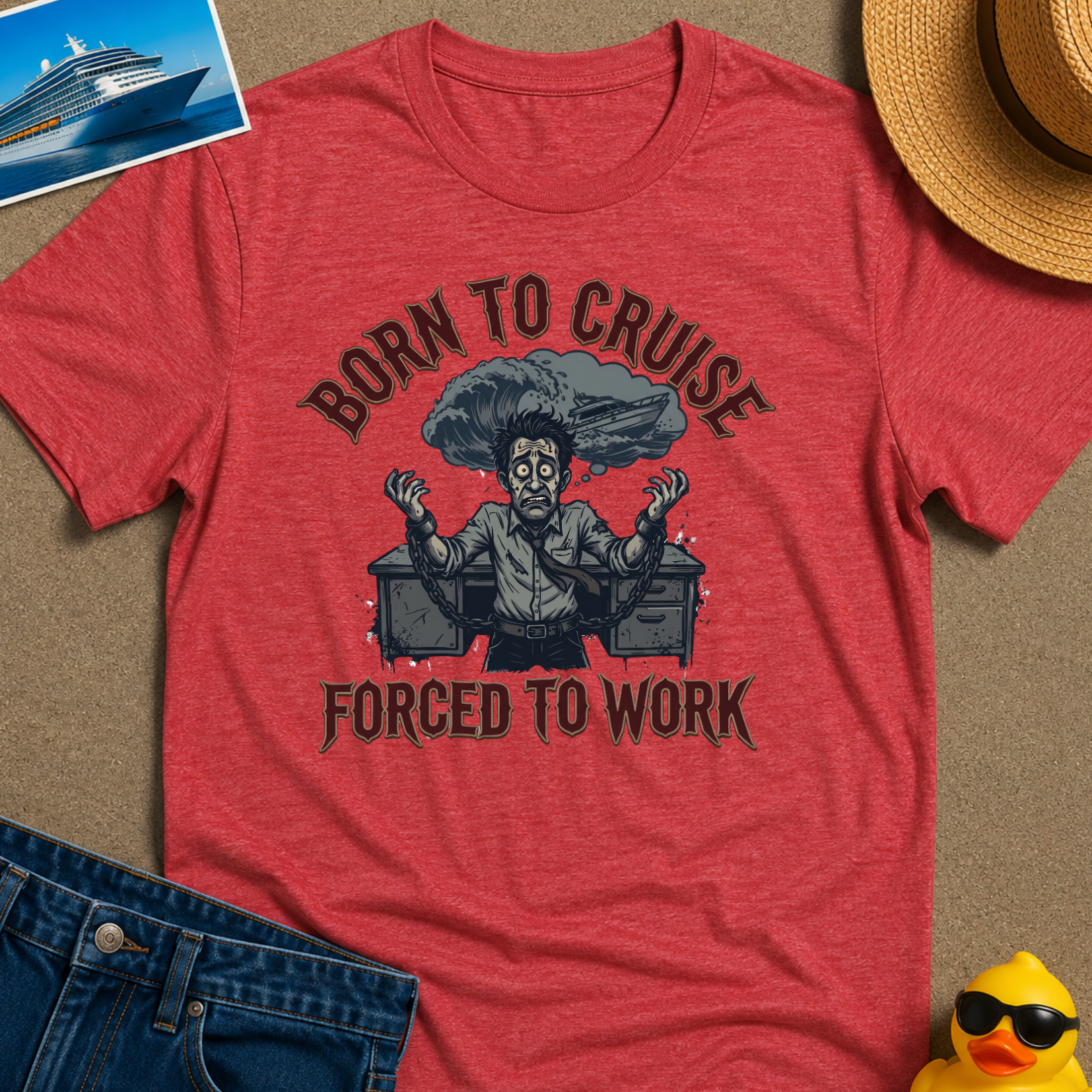 Born to Cruise Forced to Work Tee