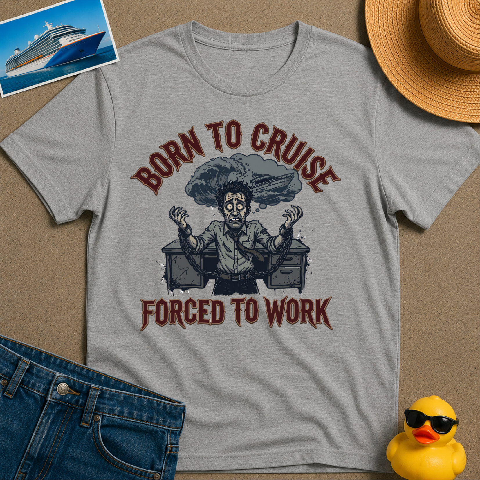 Born to Cruise Forced to Work Tee