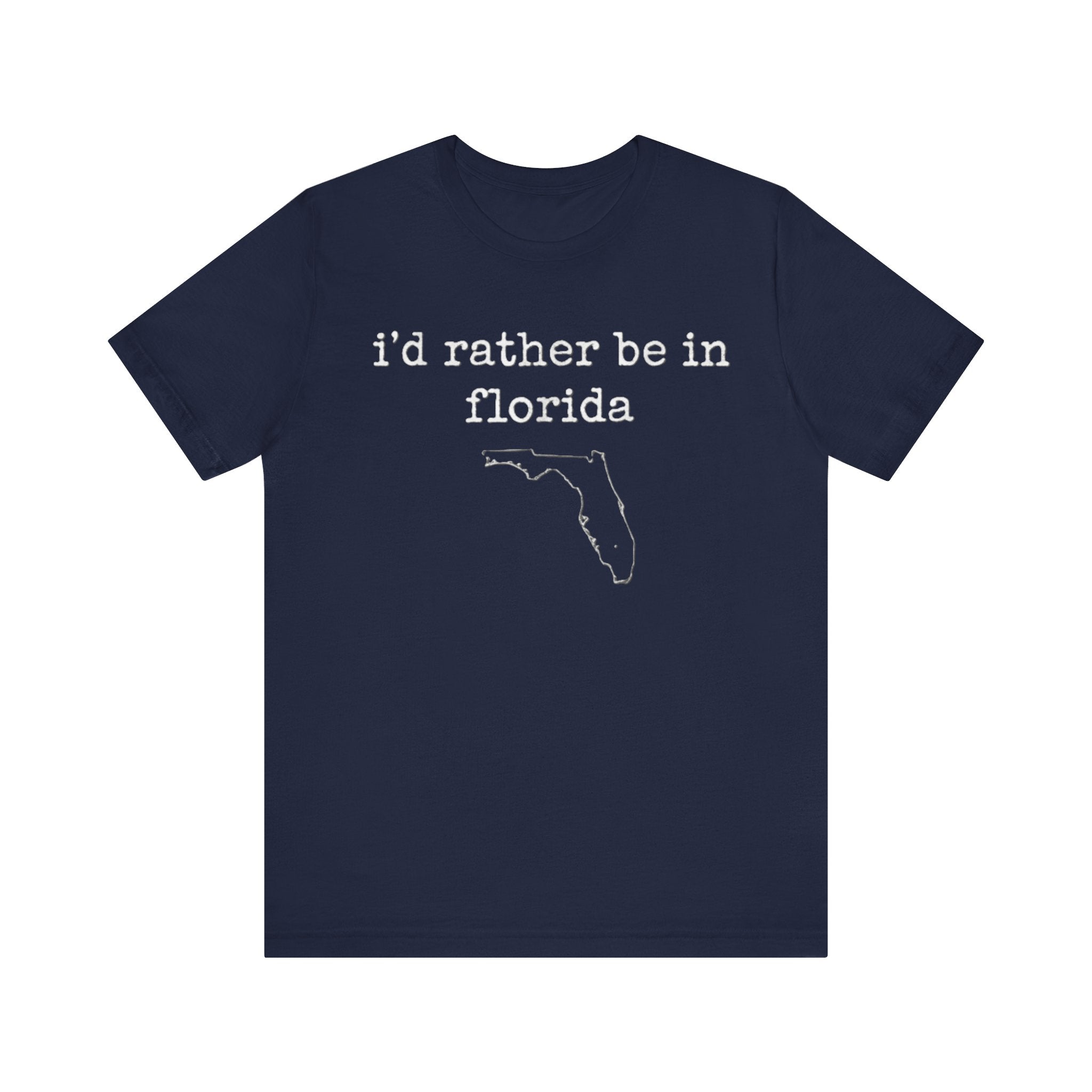 I’d Rather Be in Florida Shirt – Minimalist State Pride Tee | Sunshine State Vacation T-Shirt Please Note: (Sizes may run slightly small)