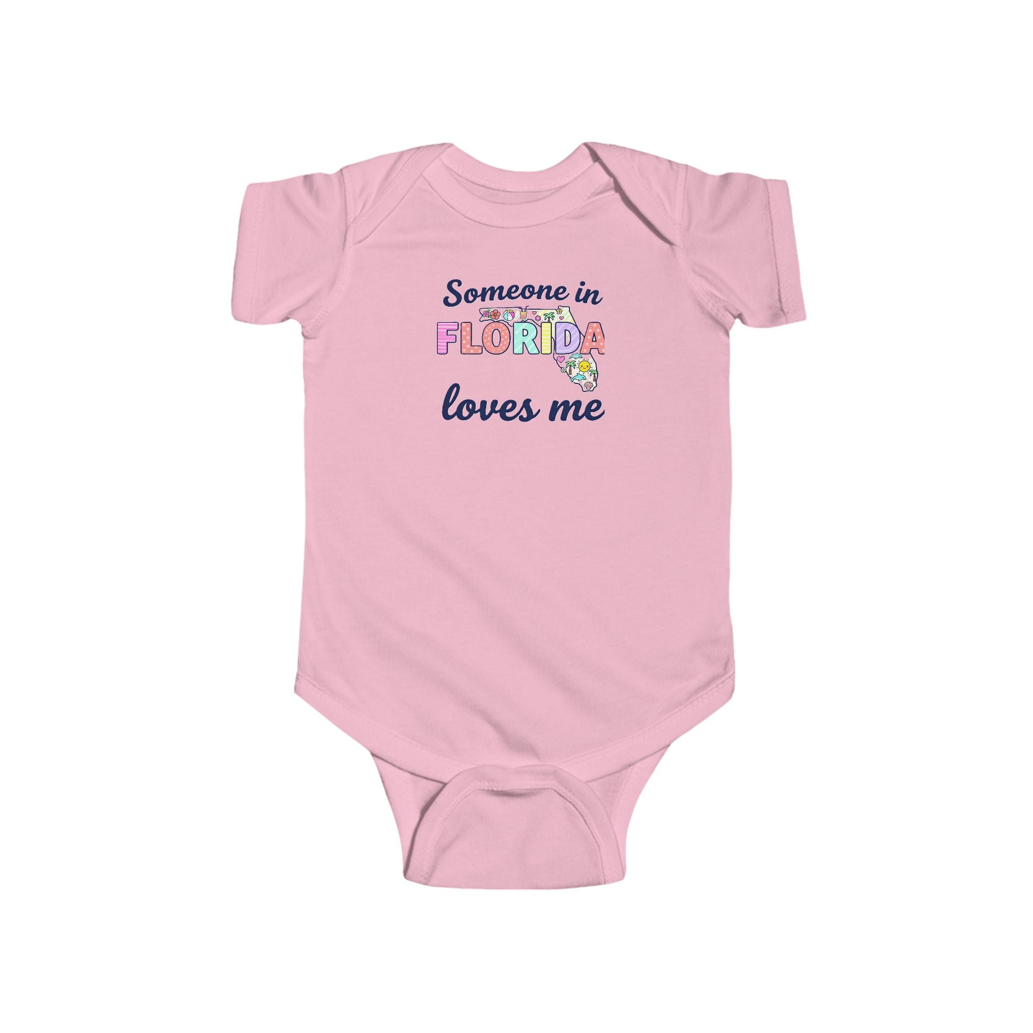 Florida Love Infant Bodysuit — "Someone in Florida Loves Me" Cute Baby Onesie
