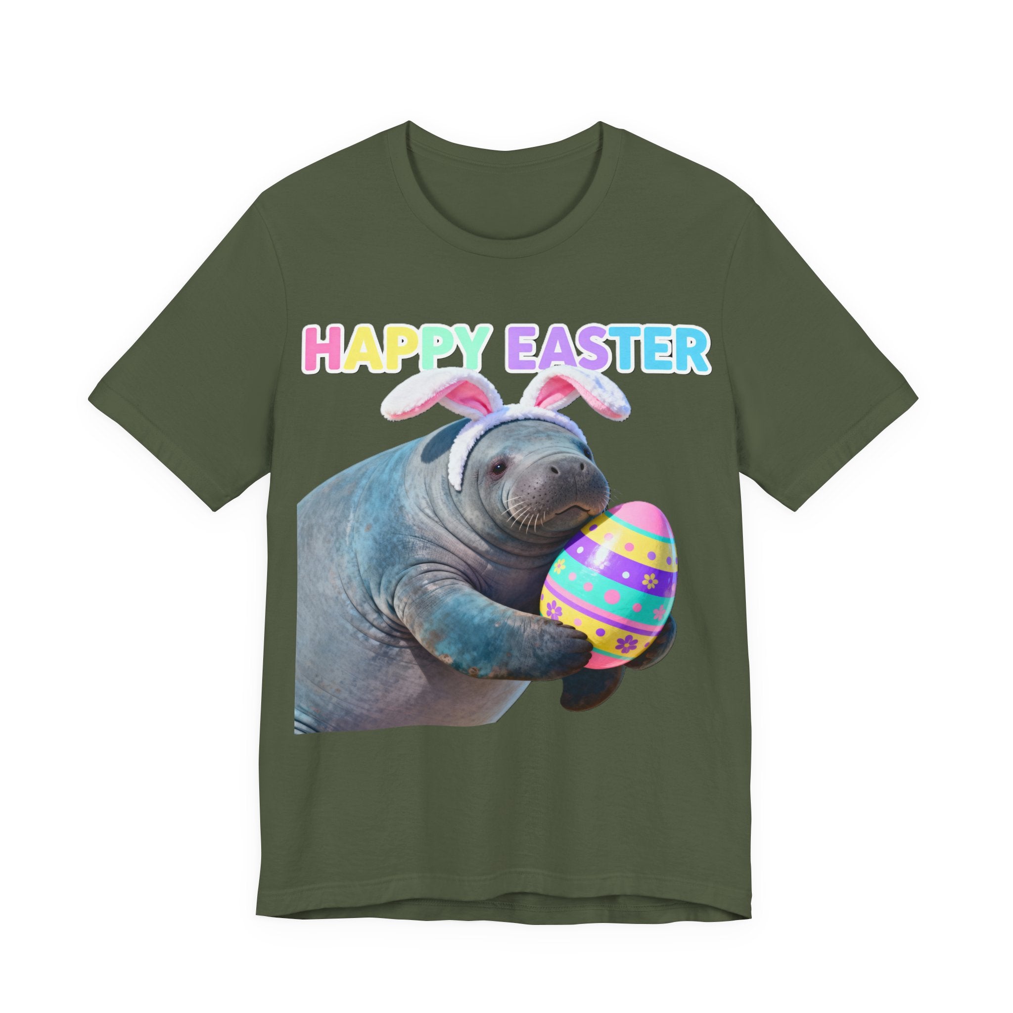 Happy Easter Manatee Shirt – Cute Florida Easter Tee