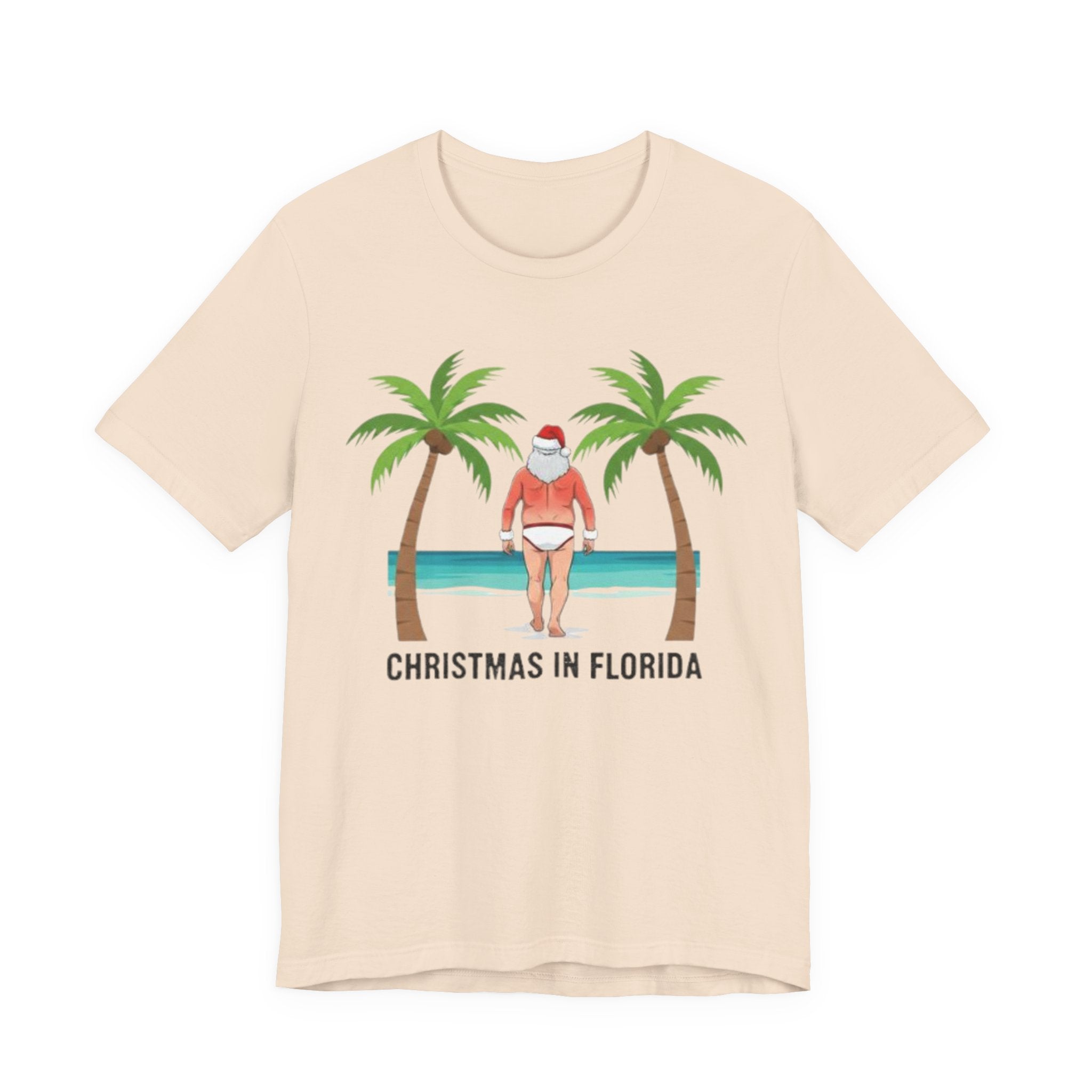 Santa on the beach sunburn Tee
