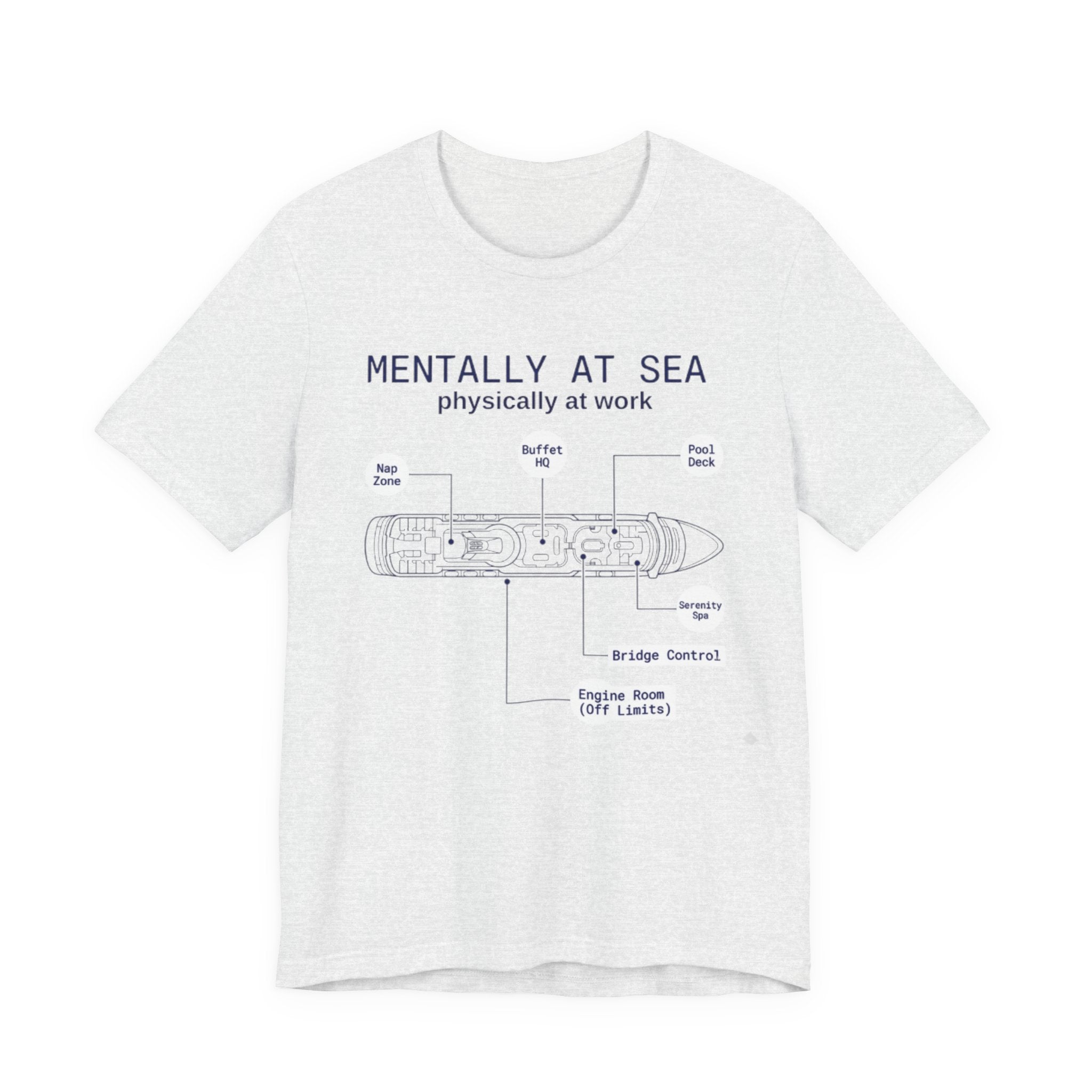 Mentally at Sea Physically at Work Tee