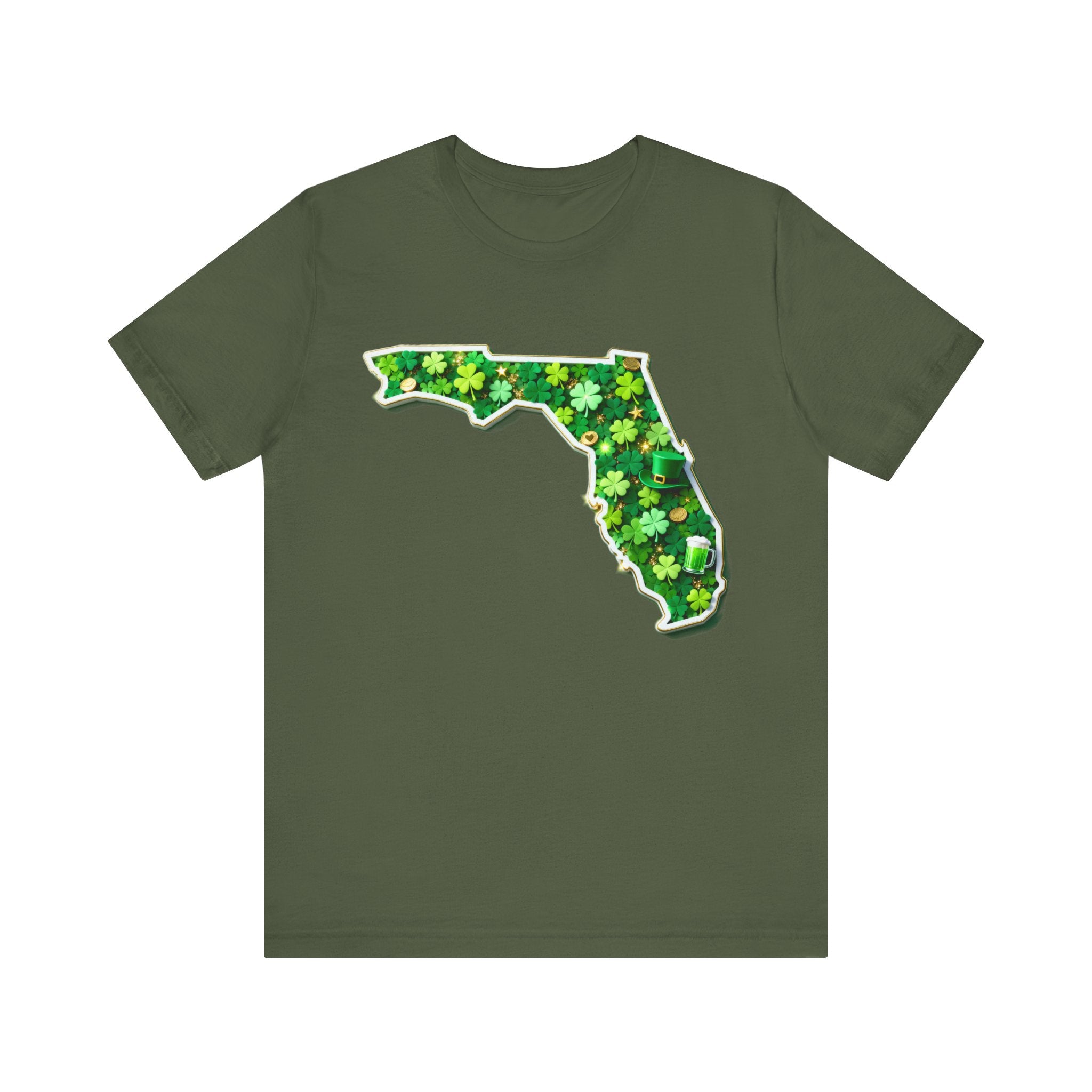 Florida St. Patrick’s Day Shirt – Lucky Shamrock State Tee | Funny Green Irish Holiday T-Shirt Please Note: (Sizes may run slightly small)