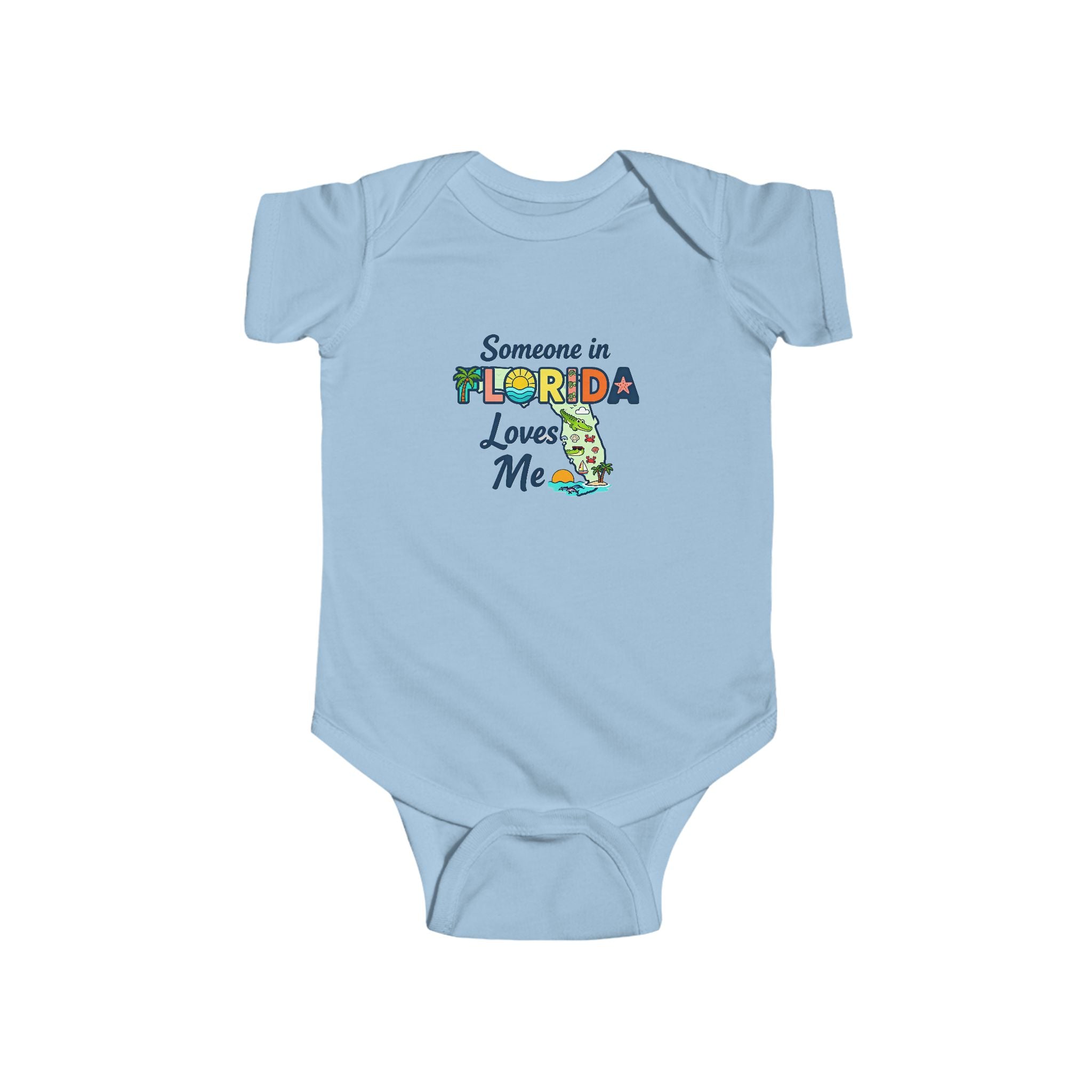 Florida Love Infant Bodysuit — "Someone in Florida Loves Me" Cute Baby Onesie