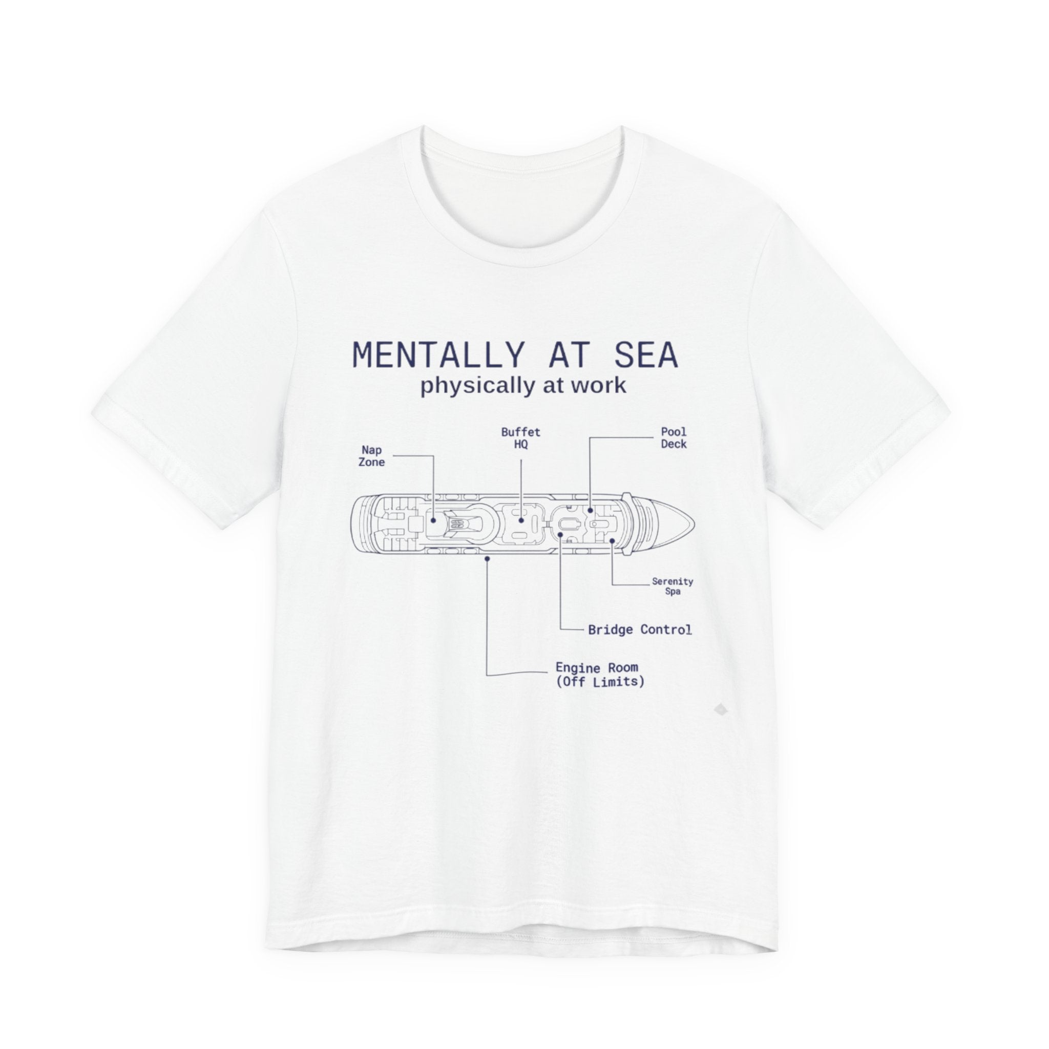 Mentally at Sea Physically at Work Tee