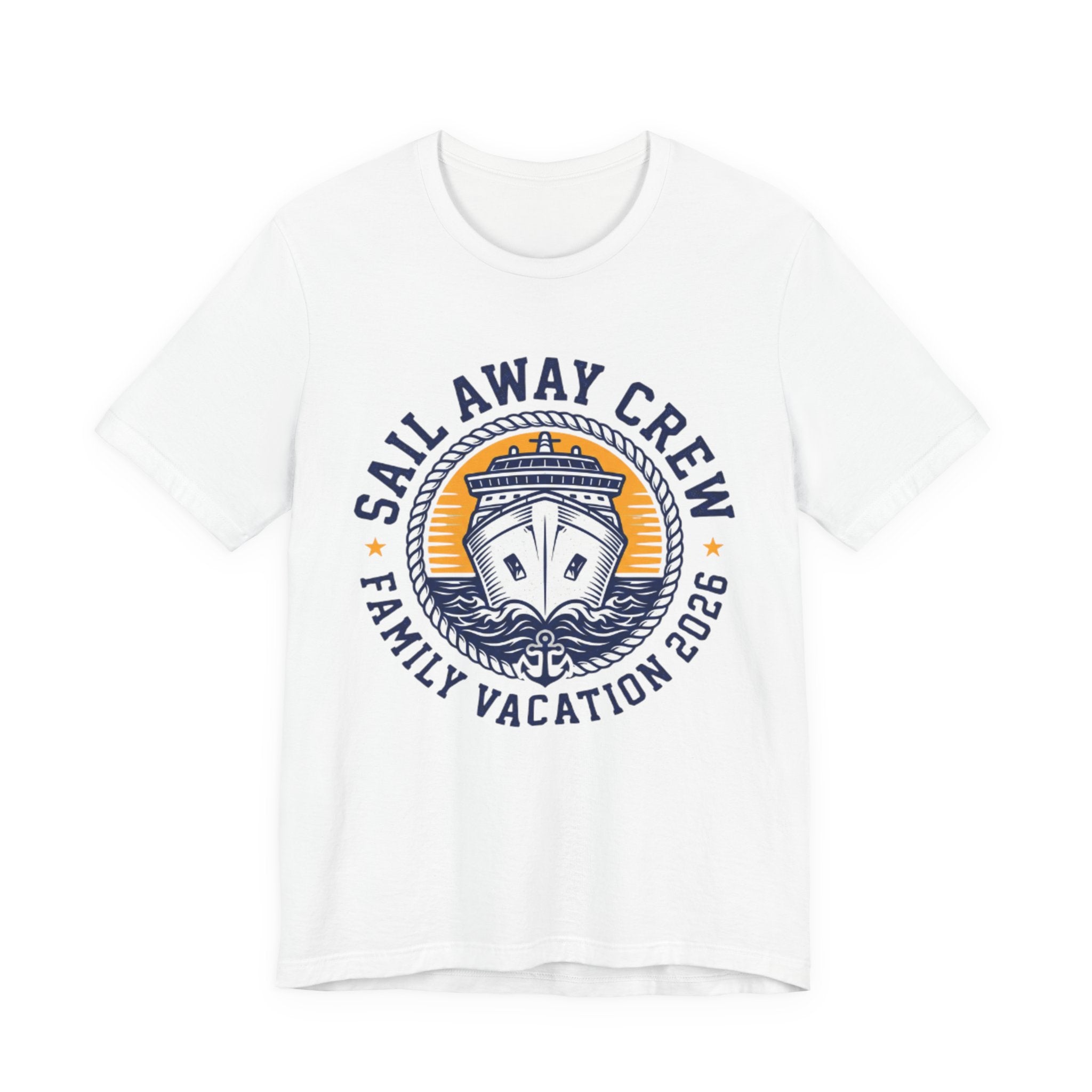 Sail Away Crew Family Vacation 2026 Tee