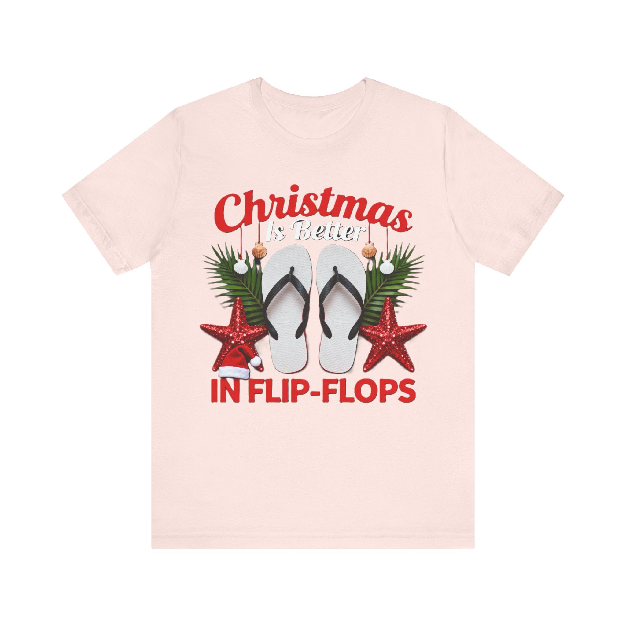 Christmas Is Better in Flip-Flops Shirt – Funny Tropical Holiday Tee | Florida Beach Christmas T-Shirt Please Note: (Sizes may run slightly small)