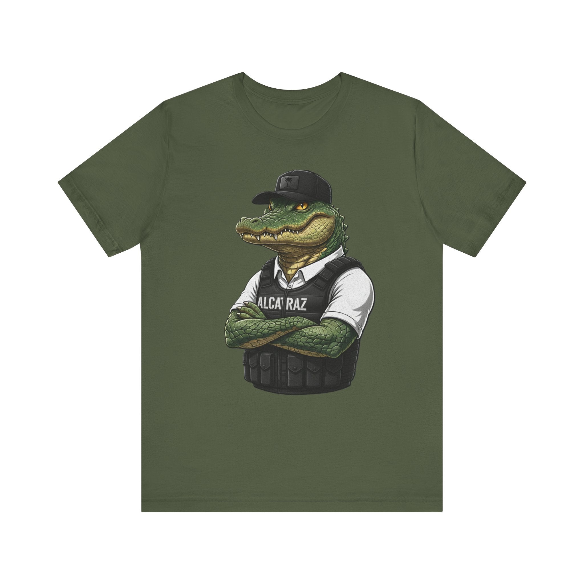 Alcatraz Gator Shirt – Cool Alligator Graphic Tee | Funny Florida Streetwear T-Shirt Please Note: (Sizes may run slightly small)