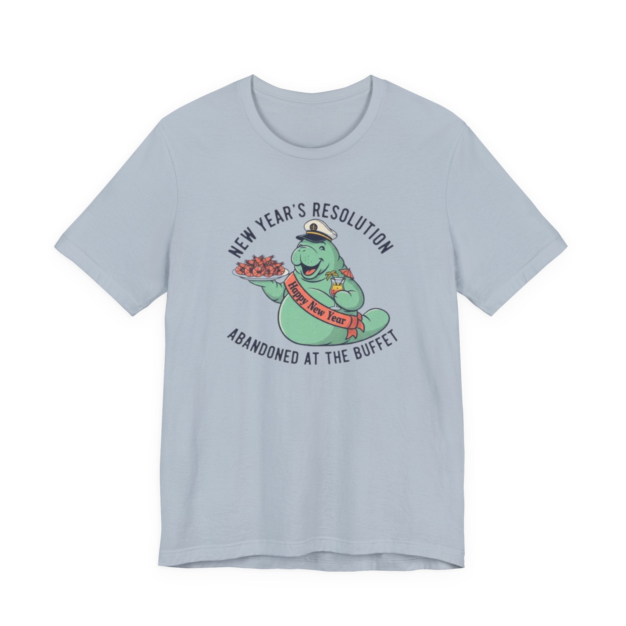NY resolution abanded at the buffet Tee