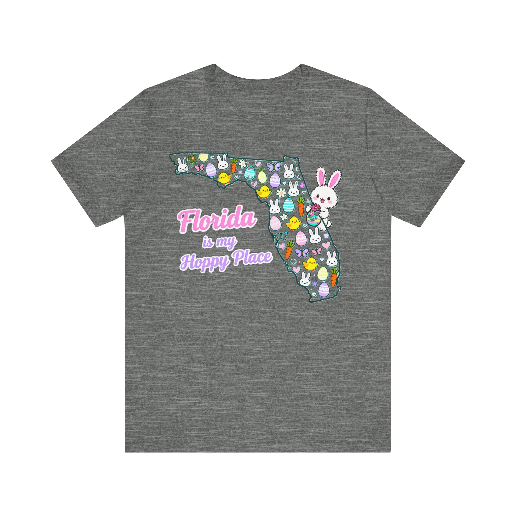 Florida Is My Hoppy Place Shirt – Cute Easter Bunny & Egg Tee