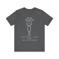 Meet George Stick Figure Tee – Dark Humor Knock-Knock Joke T-Shirt Please Note: (Sizes may run slightly small)