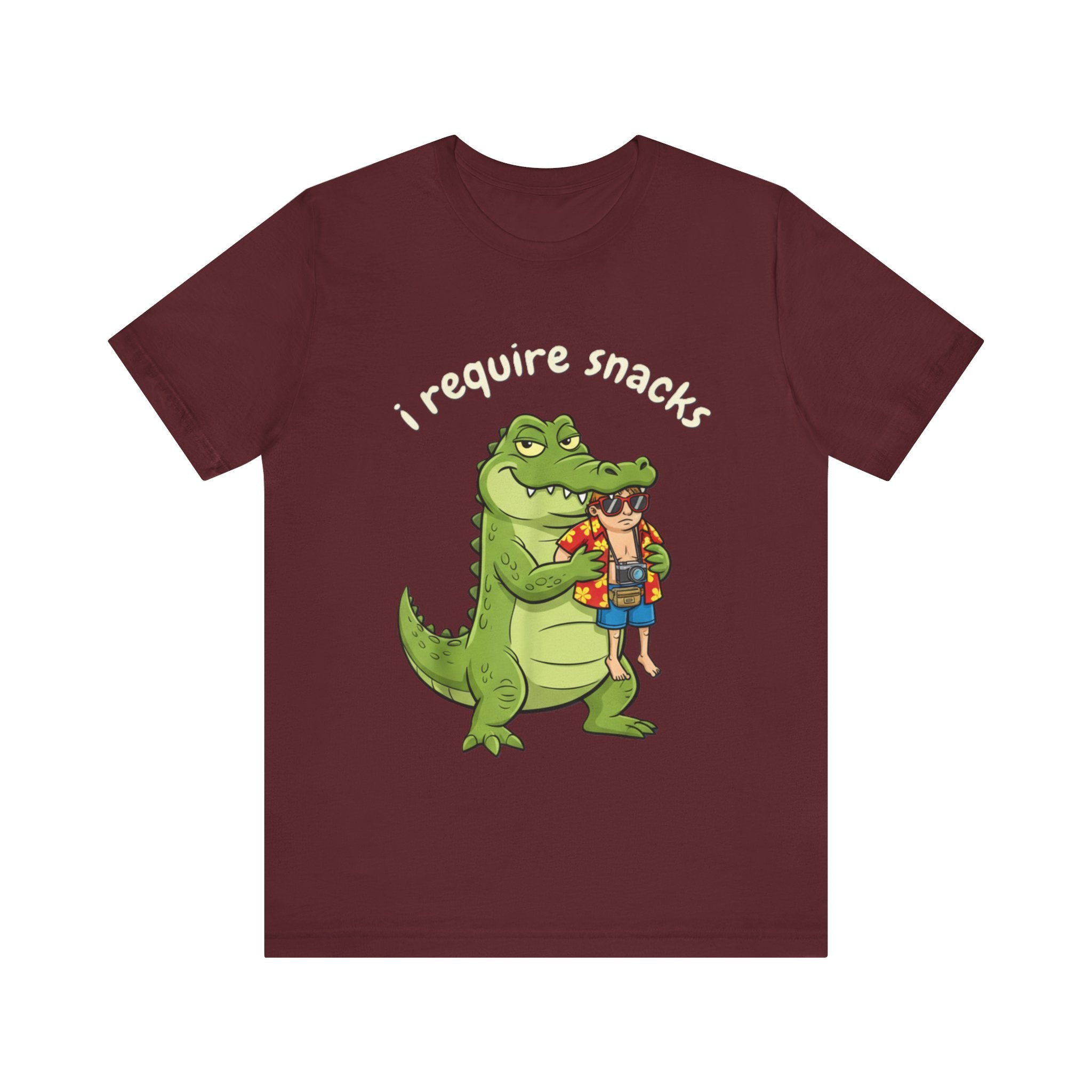 I Require Snacks Florida Gator Shirt – Funny Alligator Tourist Tee | Florida Humor Vacation T-Shirt Please Note: (Sizes may run slightly small)