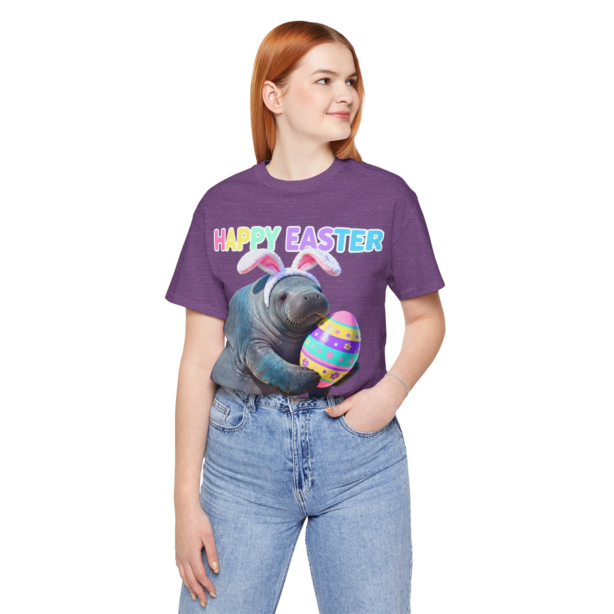 Happy Easter Manatee Shirt – Cute Florida Easter Tee