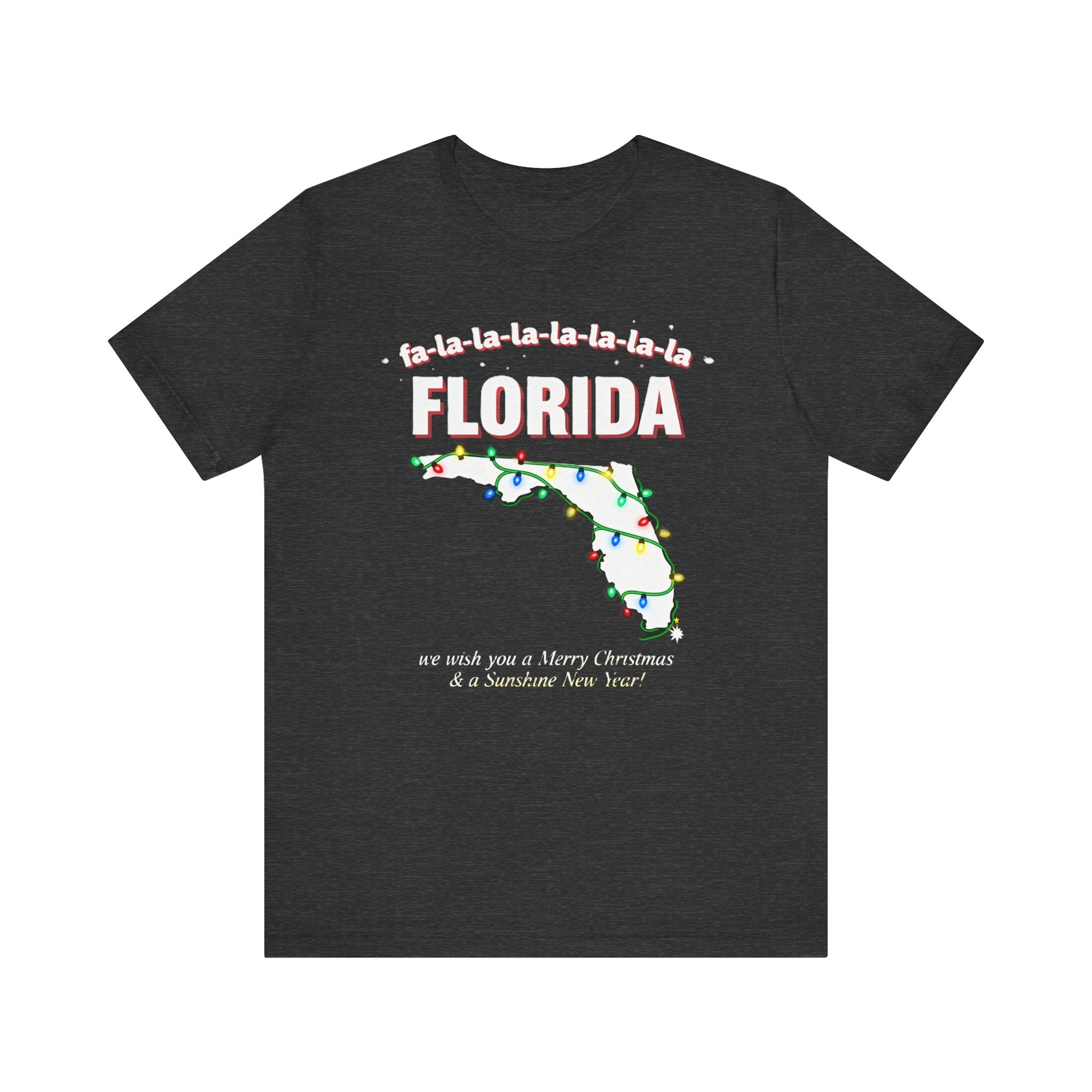 Fa La La La Florida Christmas Shirt – Funny Sunshine State Holiday Tee | Festive Lights & Palm Tree Humor T-Shirt Please Note: (Sizes may run slightly small)