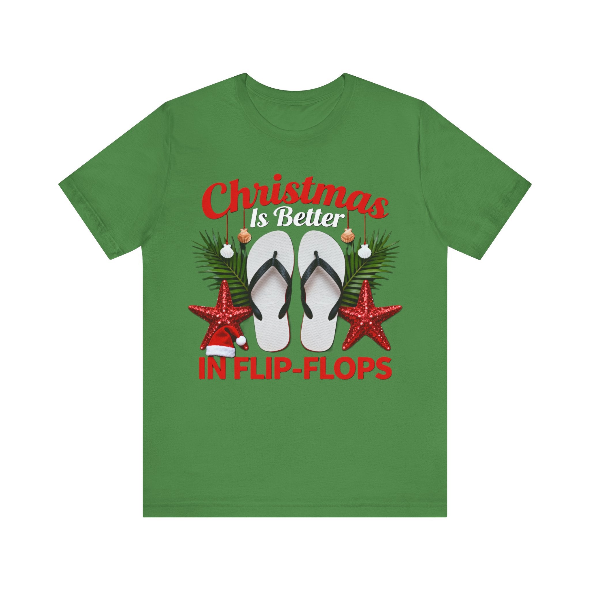 Christmas Is Better in Flip-Flops Shirt – Funny Tropical Holiday Tee | Florida Beach Christmas T-Shirt Please Note: (Sizes may run slightly small)