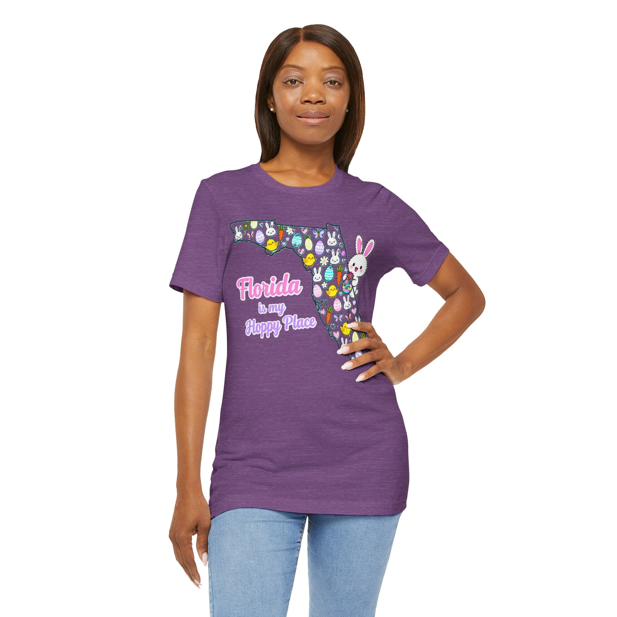Florida Is My Hoppy Place Shirt – Cute Easter Bunny & Egg Tee