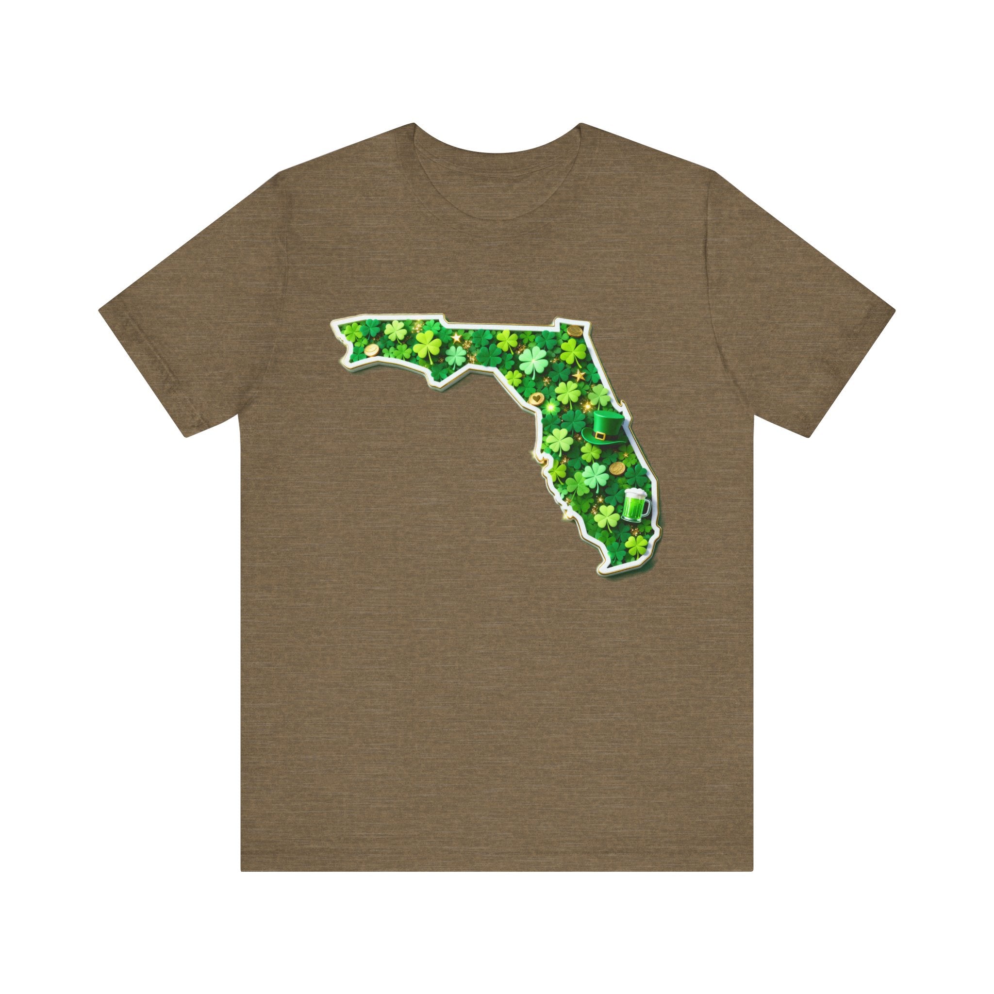 Florida St. Patrick’s Day Shirt – Lucky Shamrock State Tee | Funny Green Irish Holiday T-Shirt Please Note: (Sizes may run slightly small)