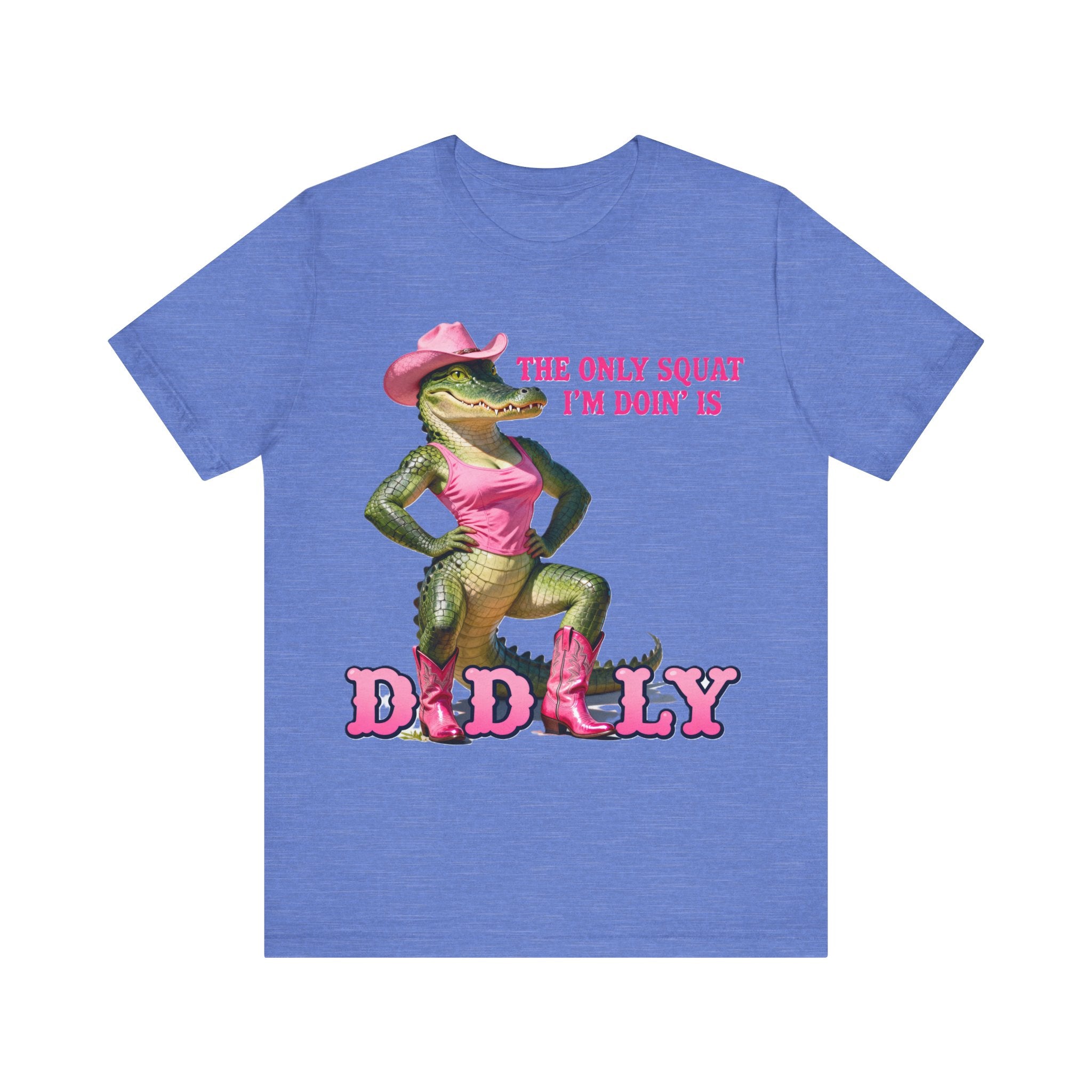 Funny Florida Gator Cowgirl Shirt – “The Only Squat I’m Doin’ Is Diddly” Tee | Southern Sass & Humor T-Shirt Please Note: (Sizes may run slightly small)