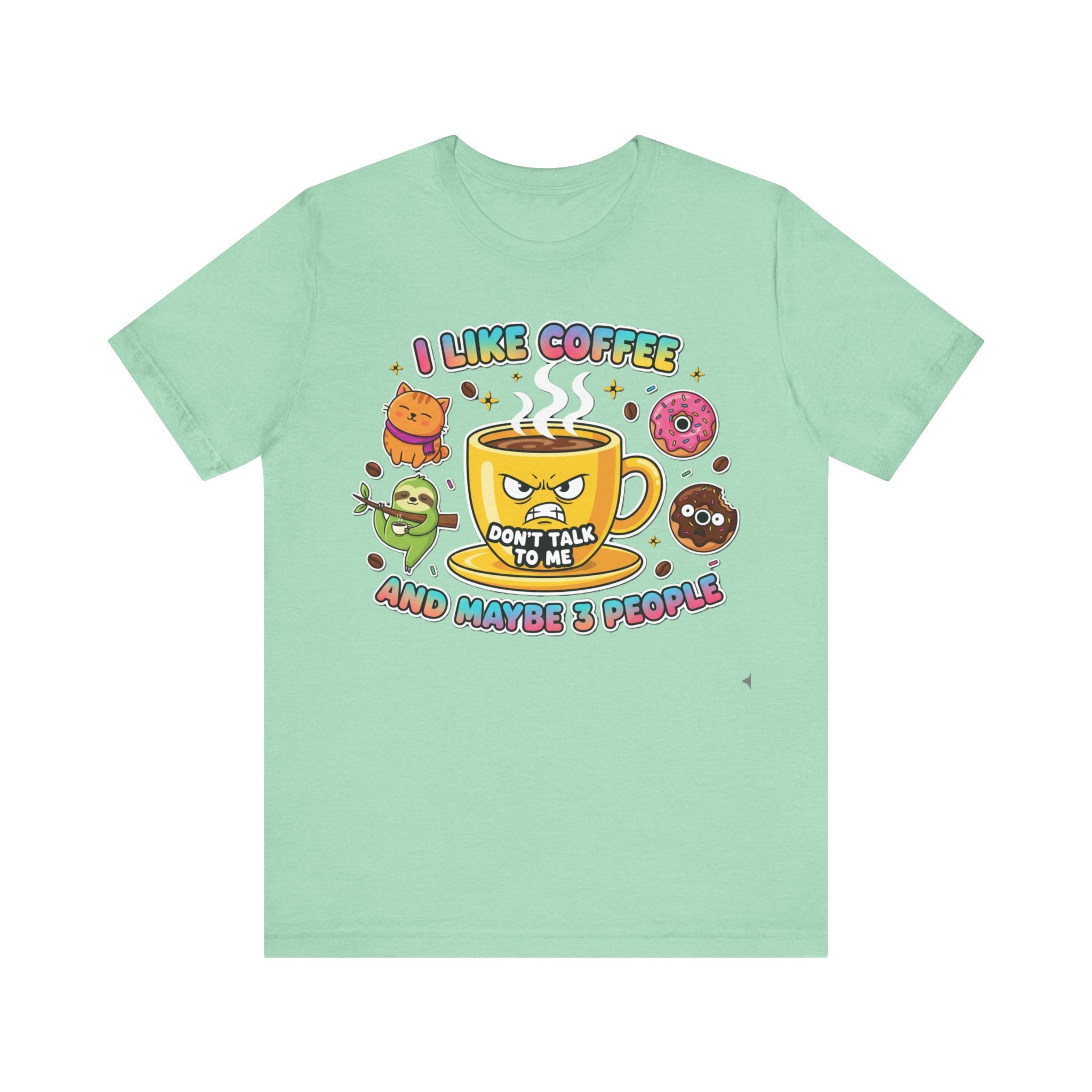 Funny Coffee T-Shirt – “I Like Coffee and Maybe 3 People”