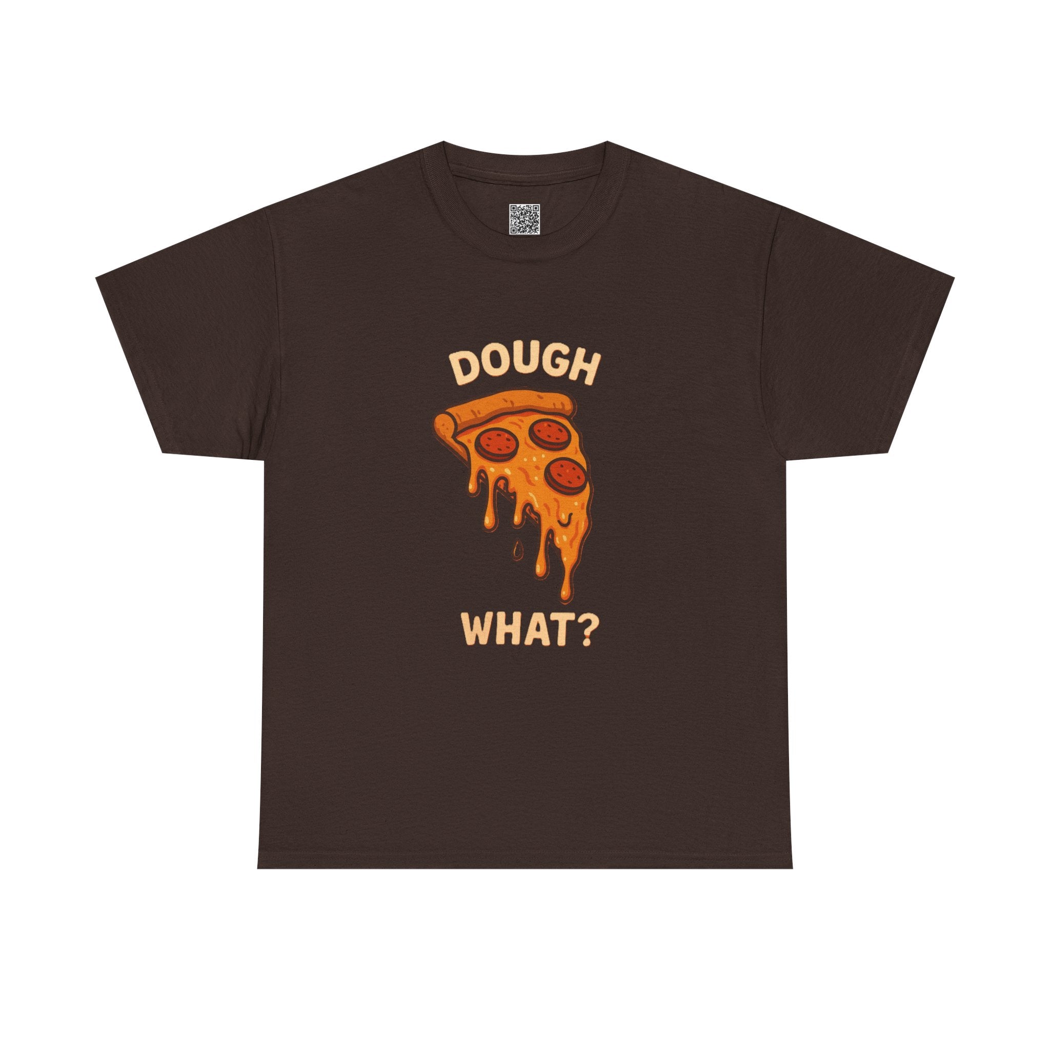 Funny Pizza Graphic Tee - "Dough What?" Unisex Heavy Cotton T-Shirt