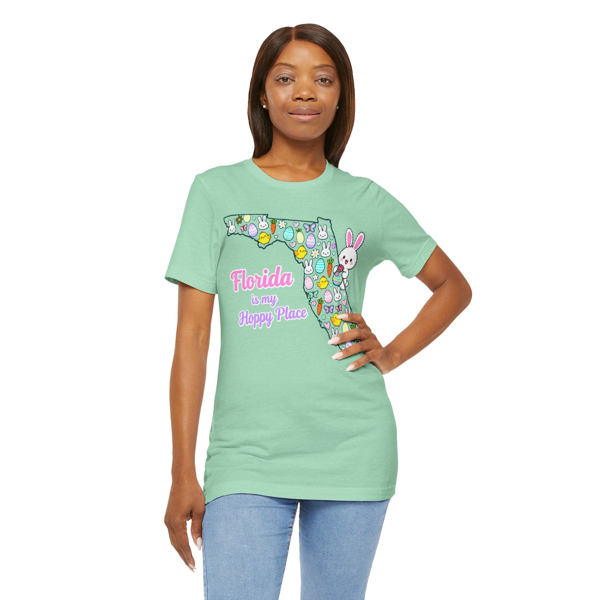 Florida Is My Hoppy Place Shirt – Cute Easter Bunny & Egg Tee