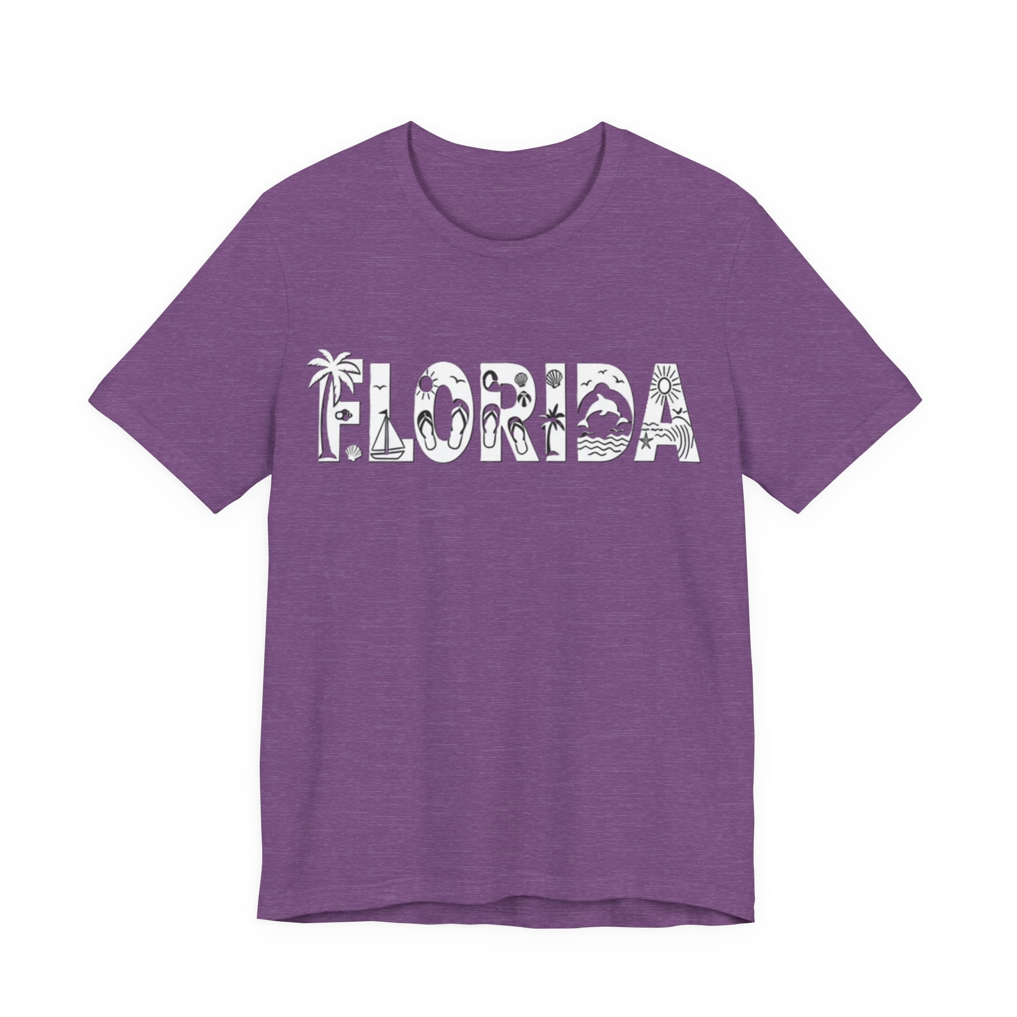 Palm Tree, Flip-Flop & Dolphin Design Tee
