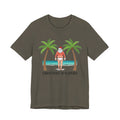 Santa on the beach sunburn Tee