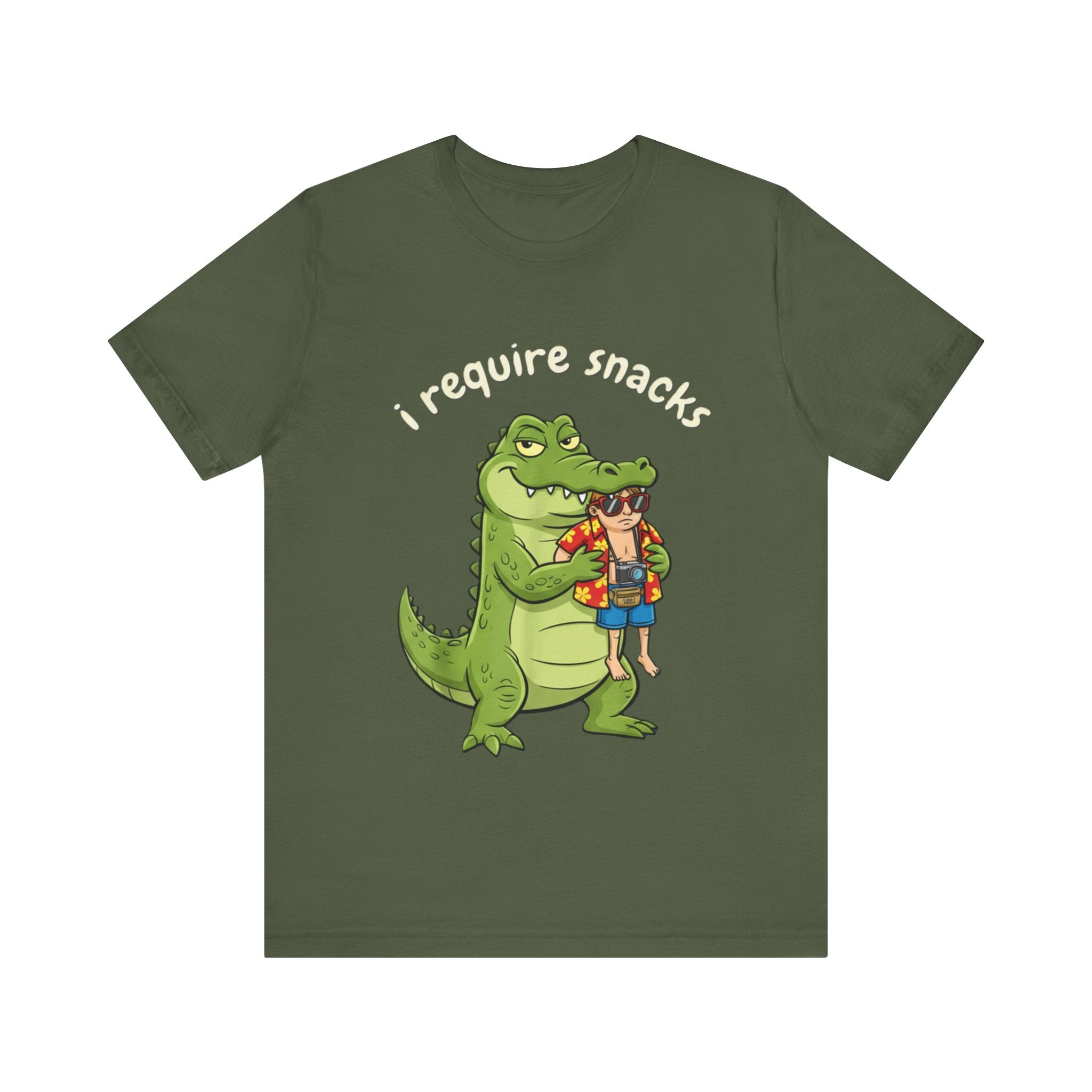 I Require Snacks Florida Gator Shirt – Funny Alligator Tourist Tee | Florida Humor Vacation T-Shirt Please Note: (Sizes may run slightly small)
