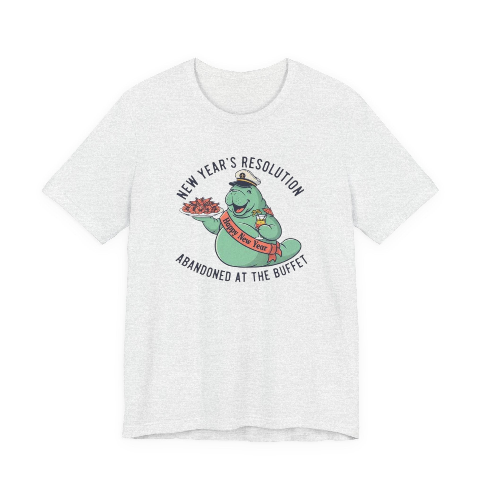 NY resolution abanded at the buffet Tee