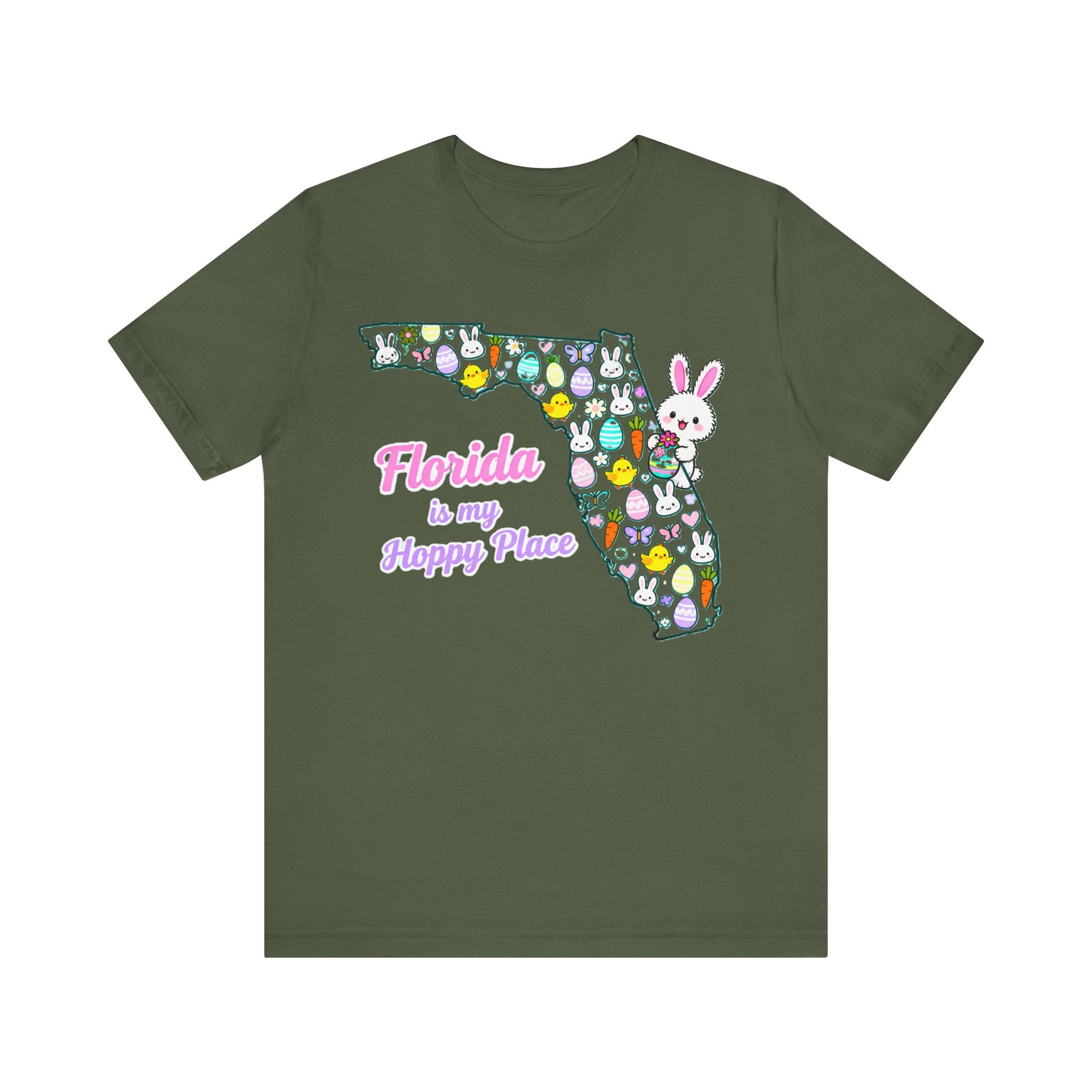 Florida Is My Hoppy Place Shirt – Cute Easter Bunny & Egg Tee