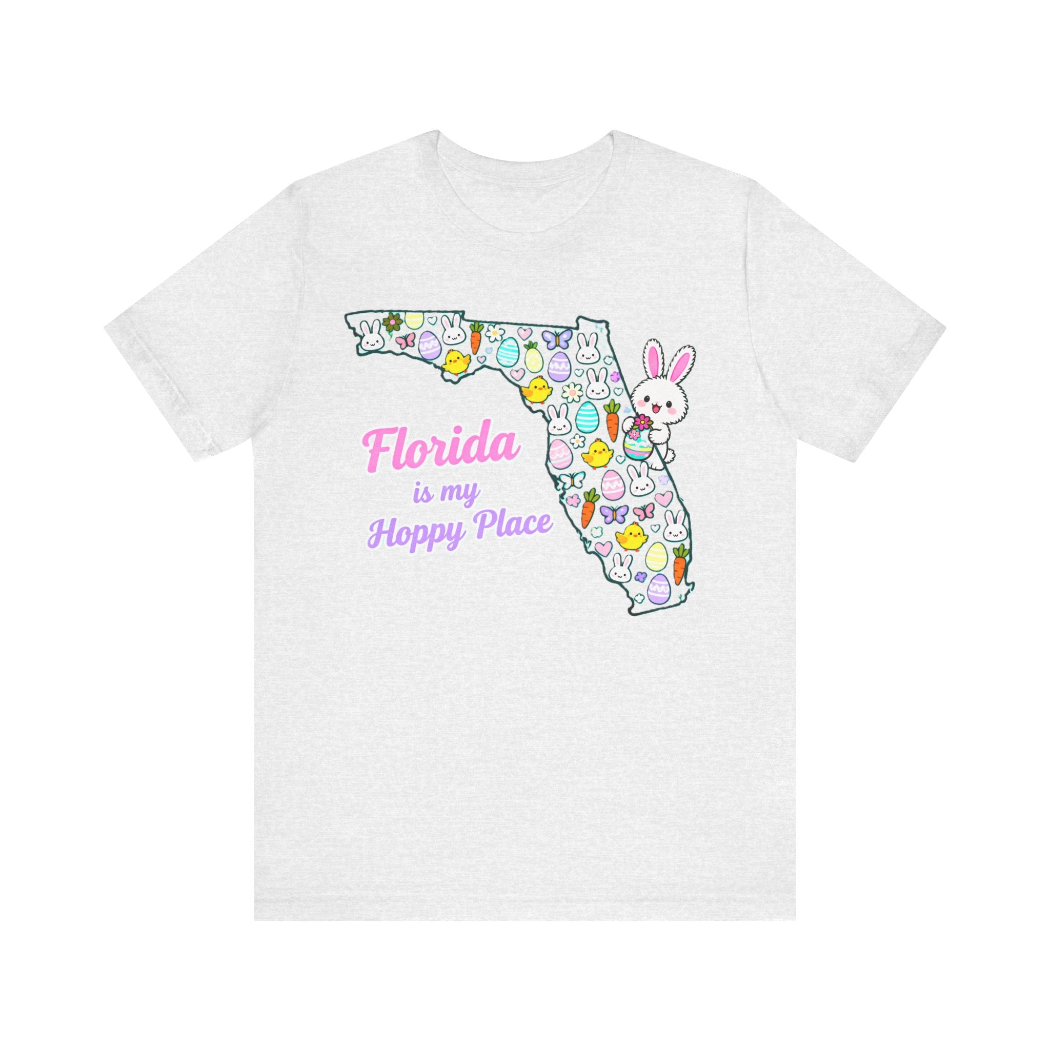Florida Is My Hoppy Place Shirt – Cute Easter Bunny & Egg Tee