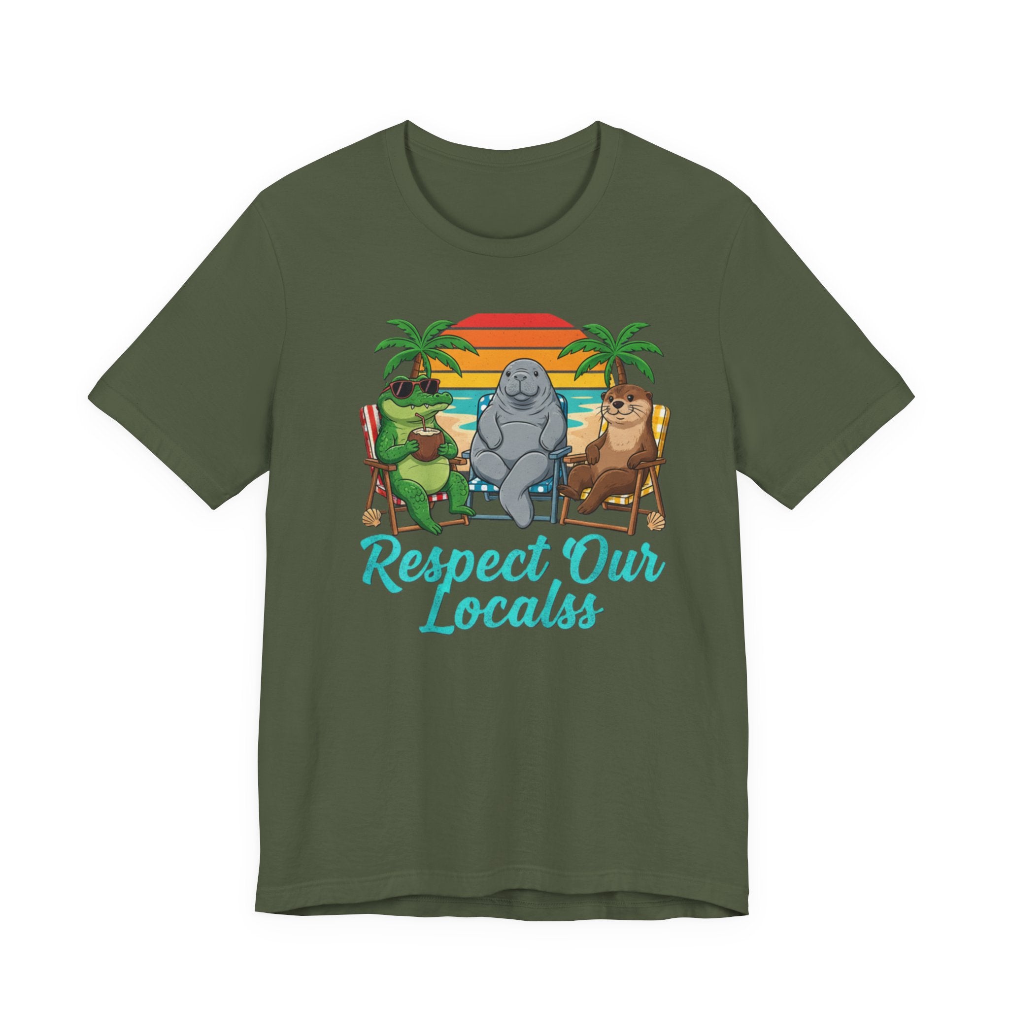Respect Our Locals Alligator, Manatee & Otter Tee