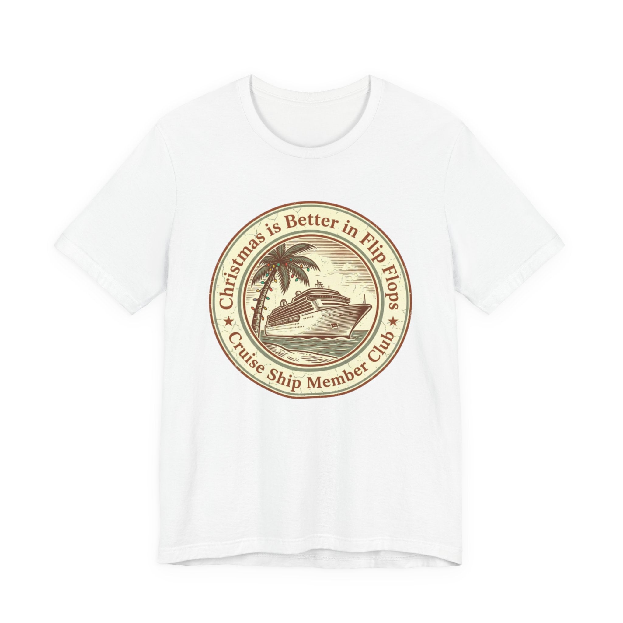Christmas is Better in Flip Flops Cruise Ship Member Club Tee