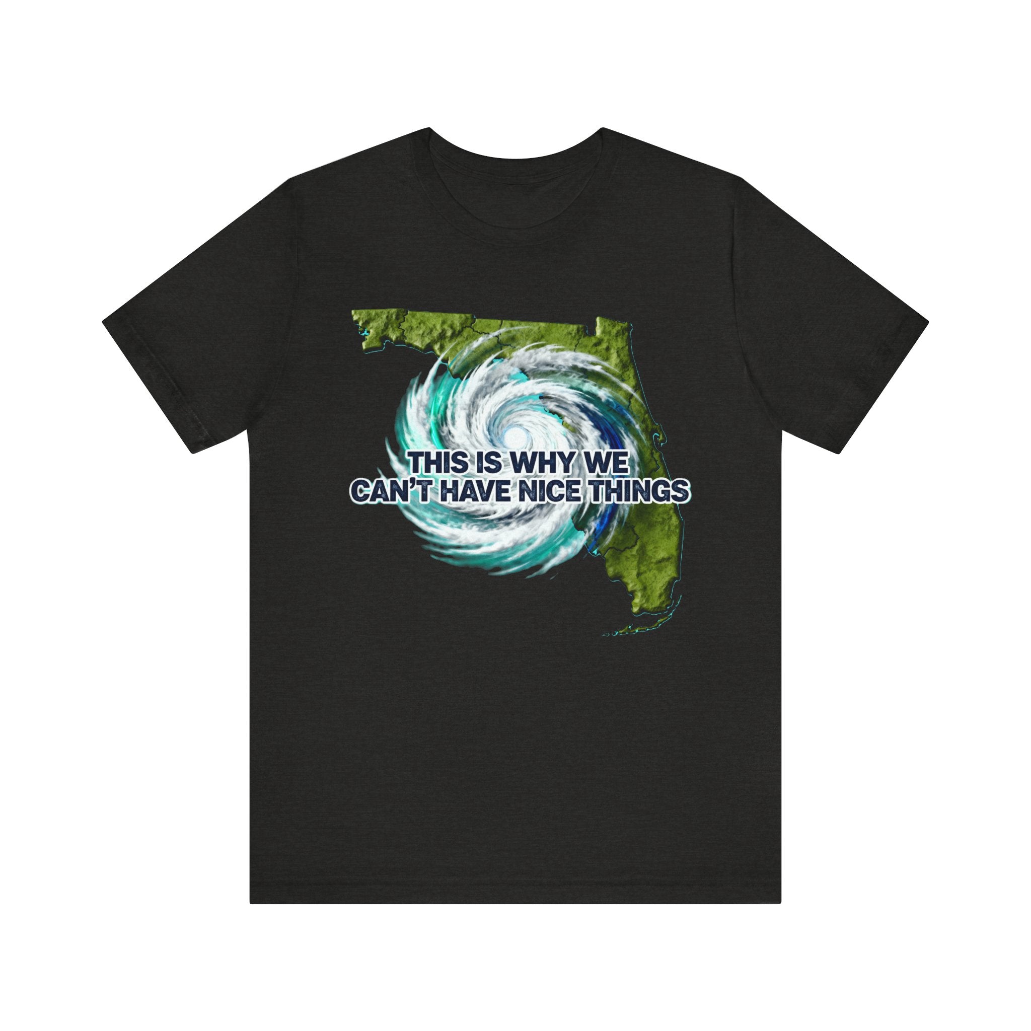 This Is Why We Can’t Have Nice Things Florida Hurricane T-Shirt – Funny Sunshine State Storm Tee Please Note: (Sizes may run slightly small)