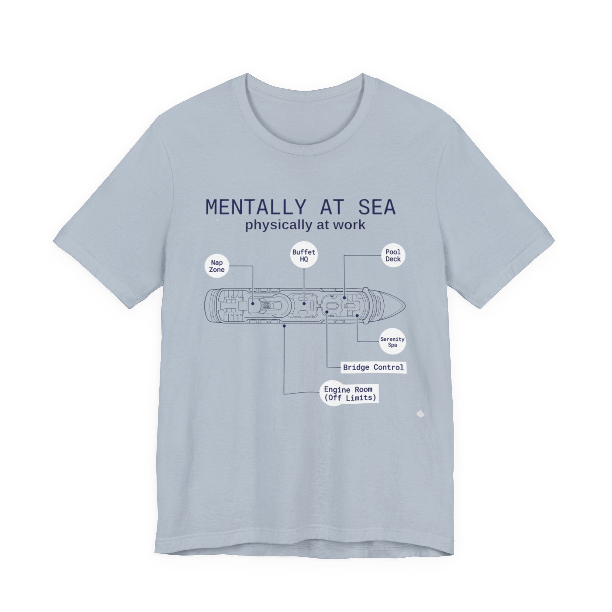 Mentally at Sea Physically at Work Tee