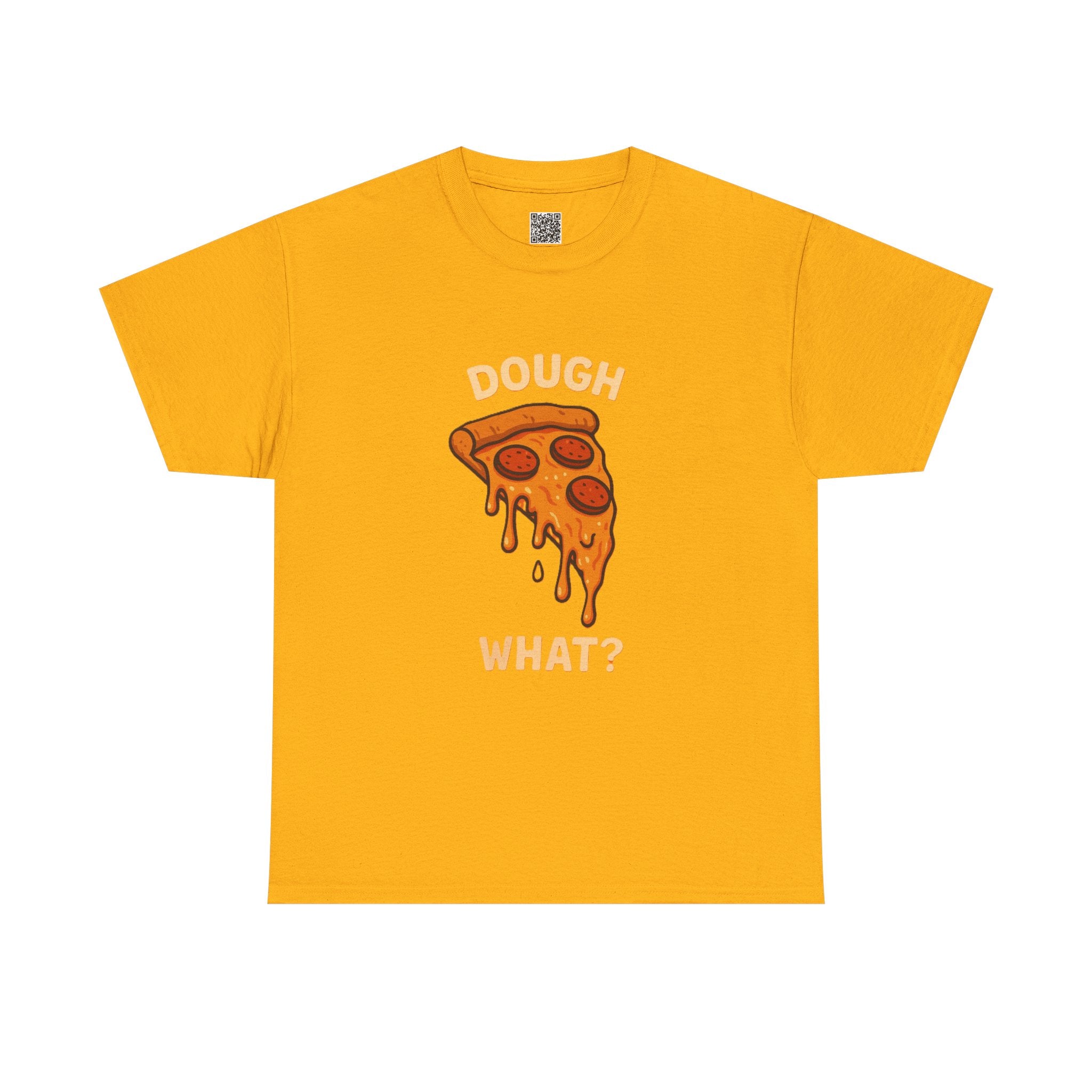 Funny Pizza Graphic Tee - "Dough What?" Unisex Heavy Cotton T-Shirt