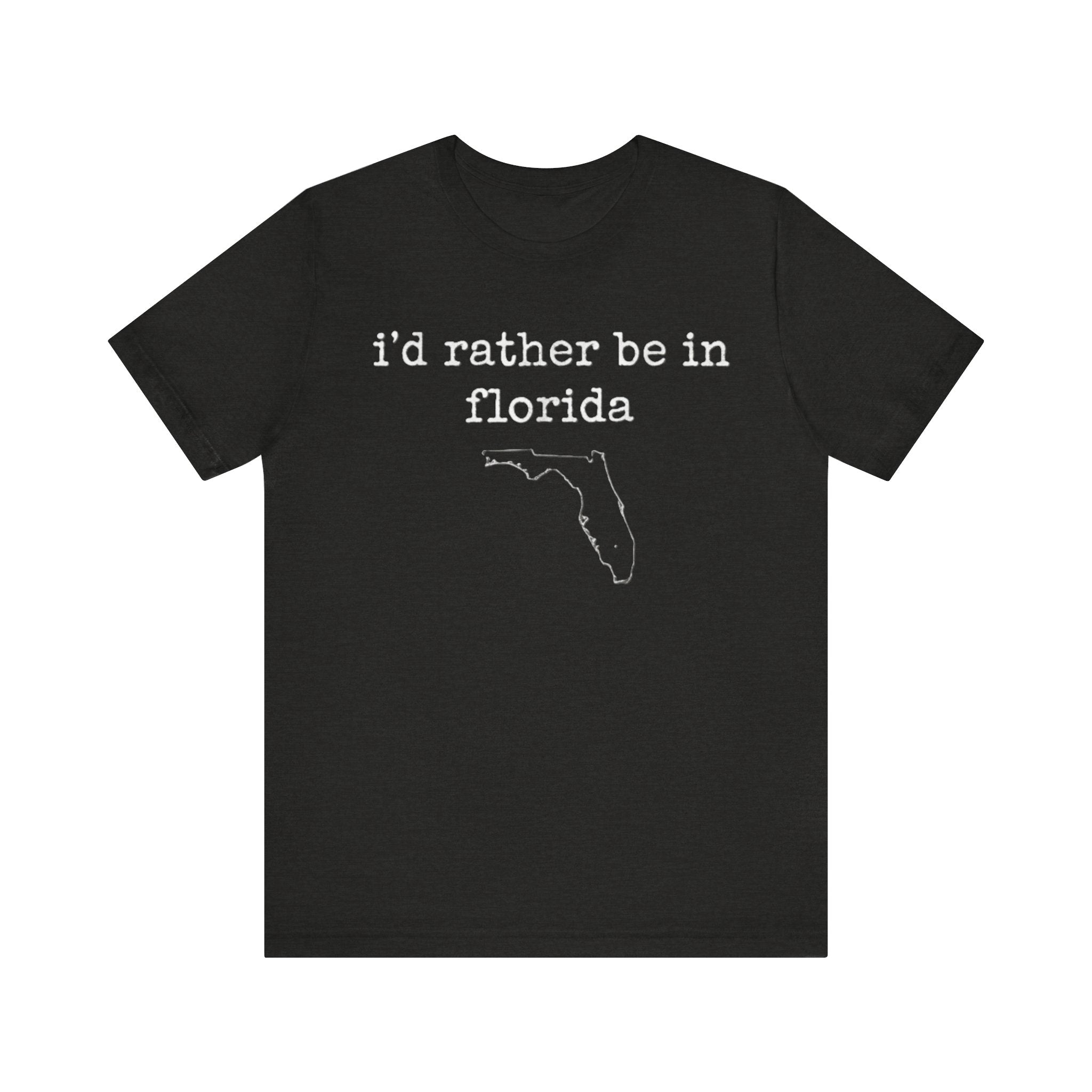 I’d Rather Be in Florida Shirt – Minimalist State Pride Tee | Sunshine State Vacation T-Shirt Please Note: (Sizes may run slightly small)