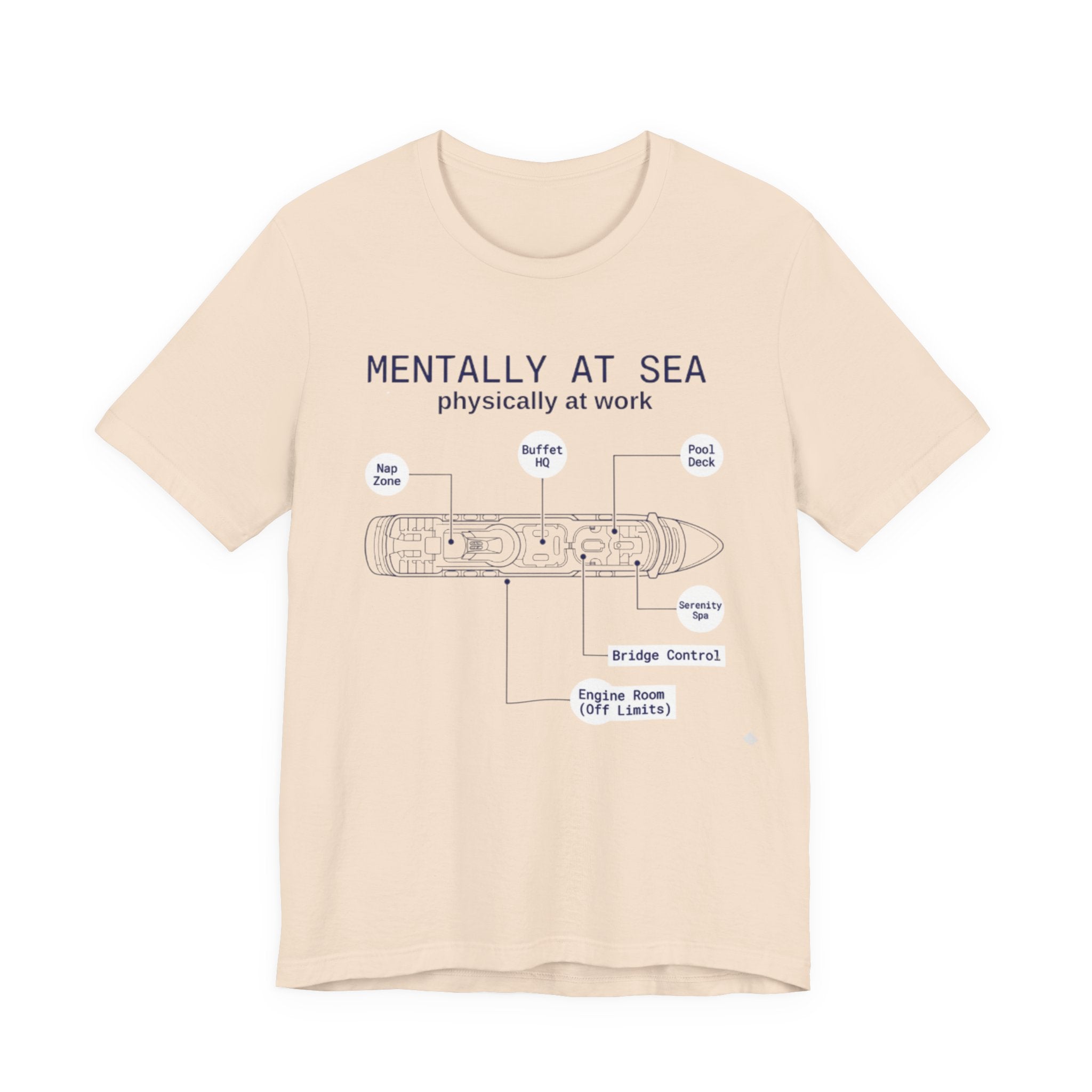 Mentally at Sea Physically at Work Tee